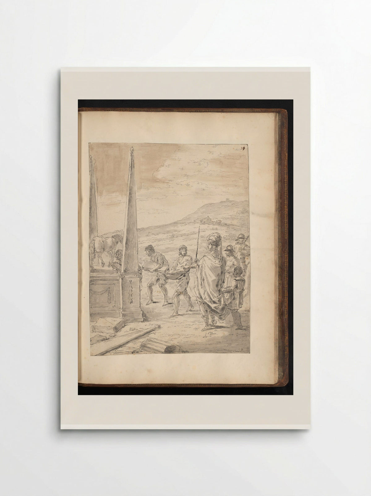 Alexander the Great Orders a Tomb for his Horse Bucephalus - Leonaert Bramer - Poster