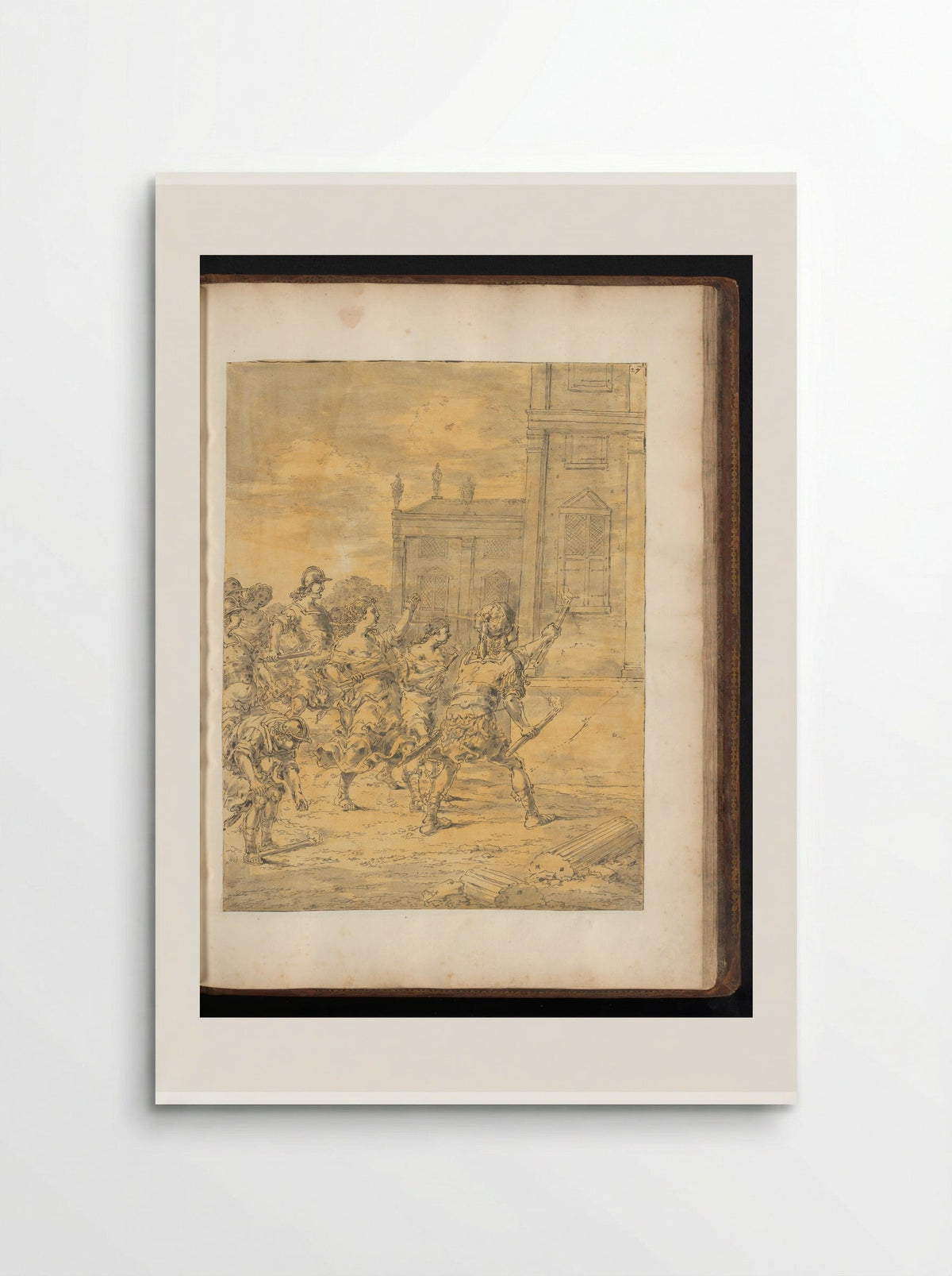Alexander the Great Setting Fire to the Palace of Xerxes - Leonaert Bramer - Poster