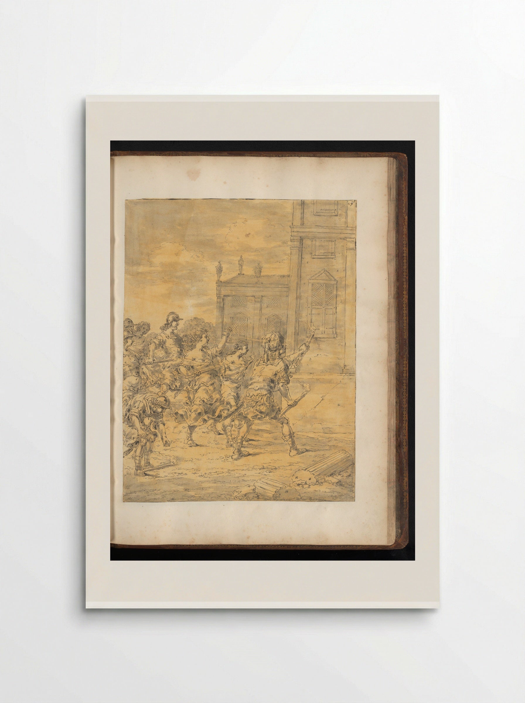 Alexander the Great Setting Fire to the Palace of Xerxes - Leonaert Bramer - Poster