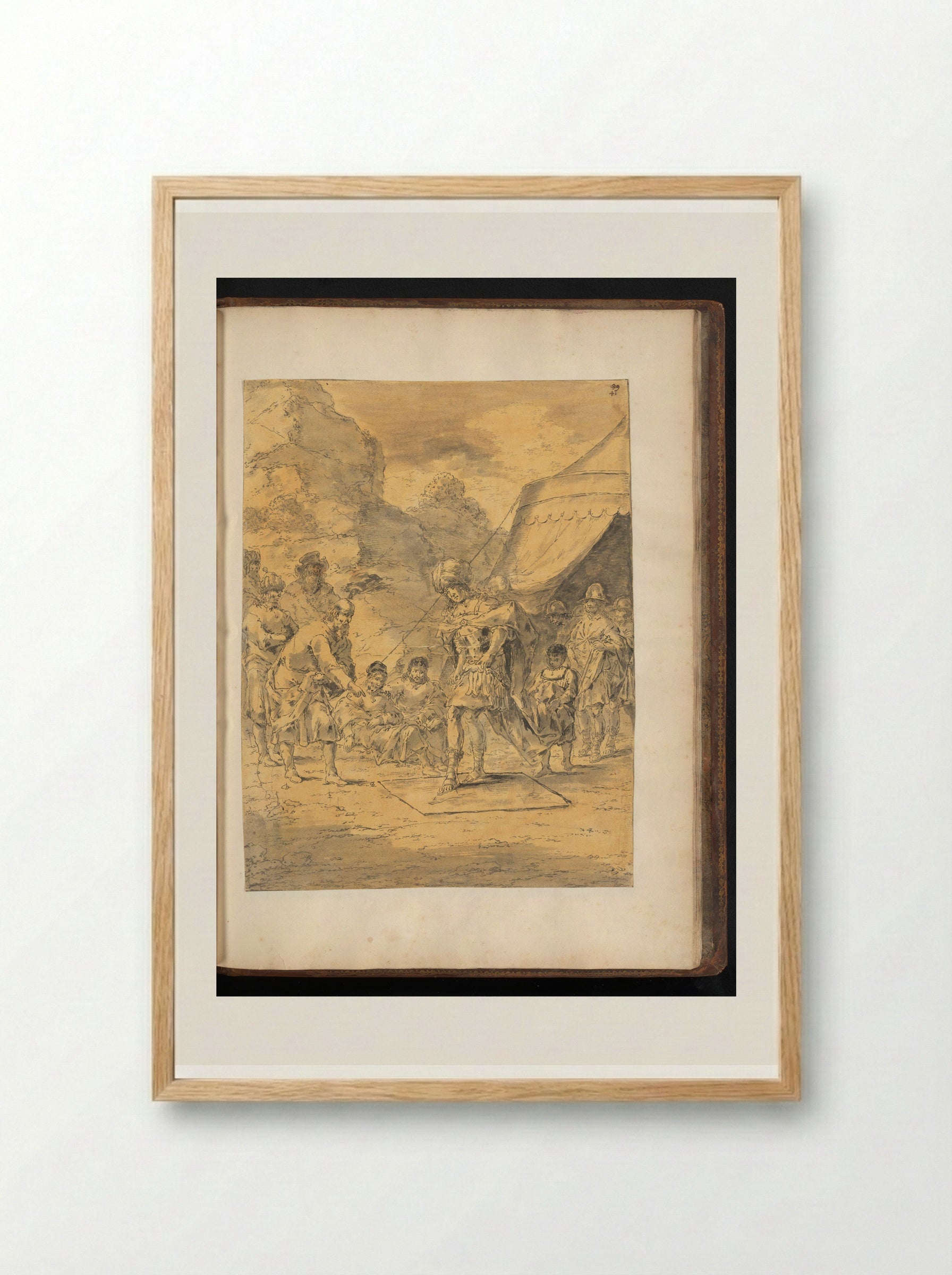 Alexander the Great and the Gymnosophists - Leonaert Bramer - Framed Print Wood