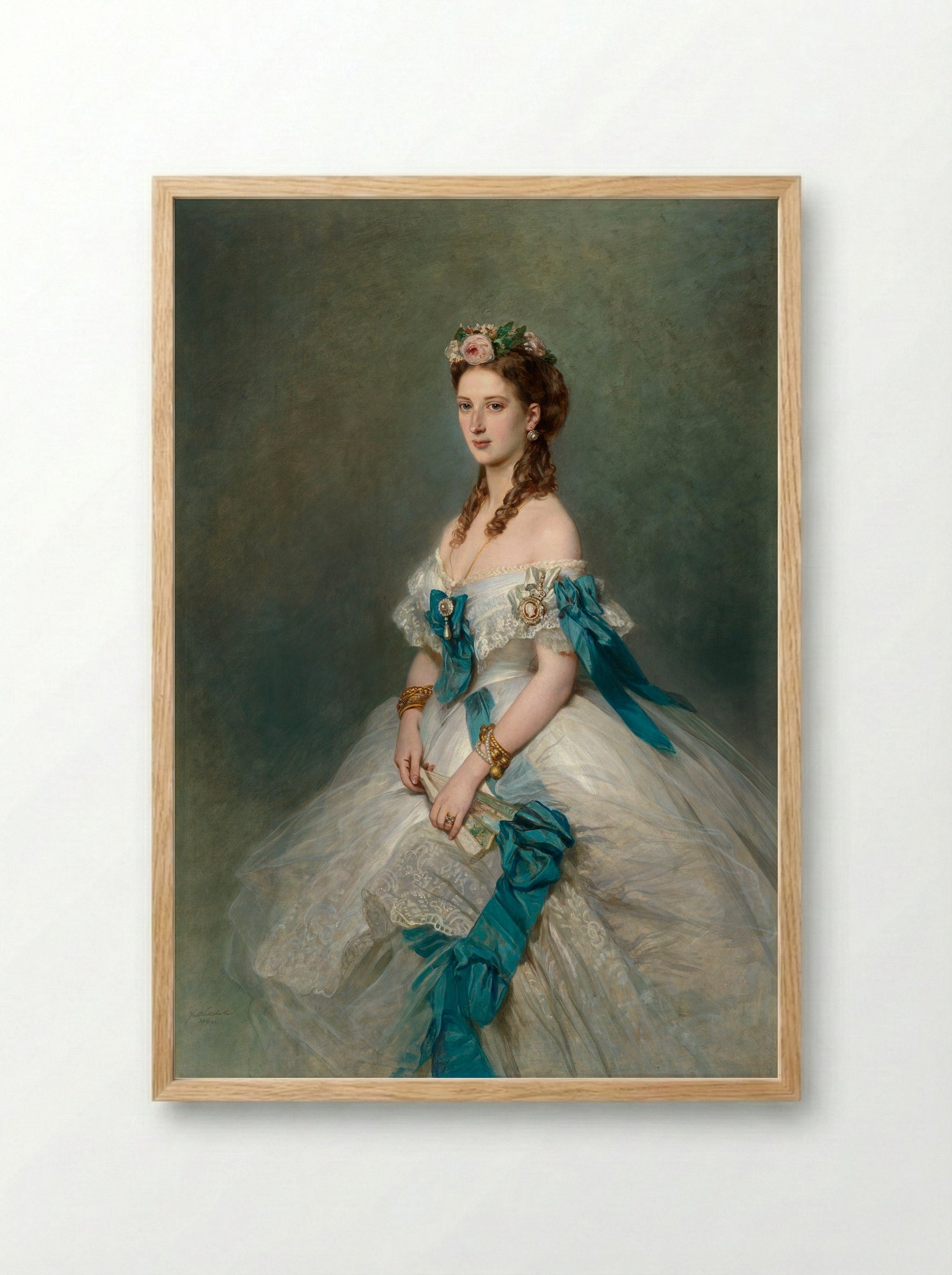 Alexandra, Princess of Wales - Franz Xaver Winterhalter - Framed Print Wood