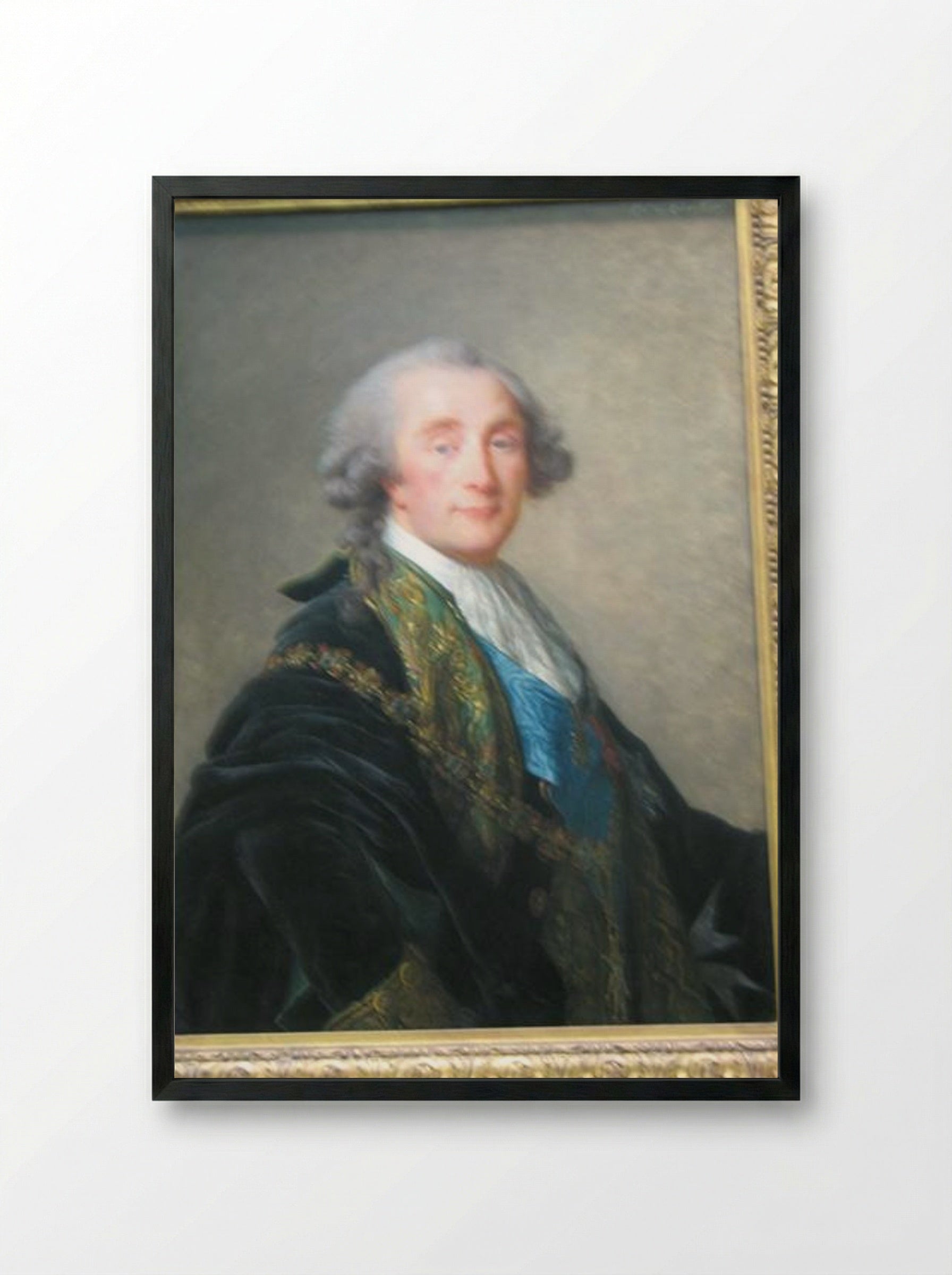 Alexandre Charles Emmanuel de Crussol, Duc de Crussol - Louise Elisabeth Vigee Le Brun - Framed Print Black