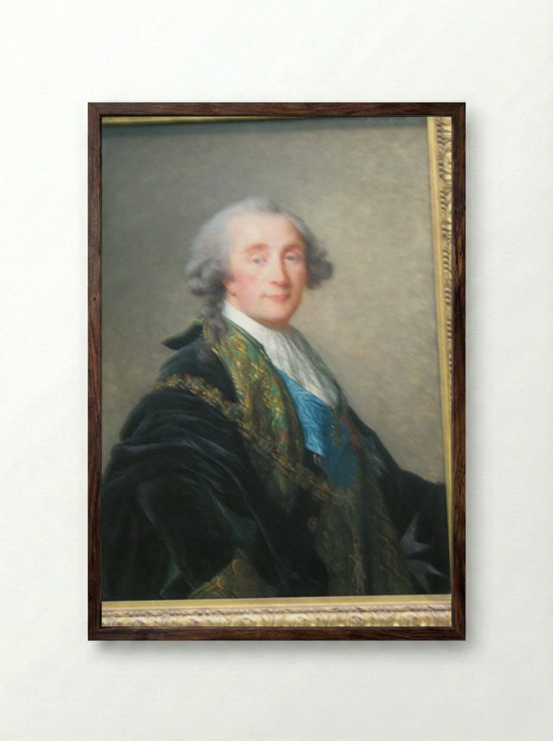 Alexandre Charles Emmanuel de Crussol, Duc de Crussol - Louise Elisabeth Vigee Le Brun - Framed Print Dark Wood