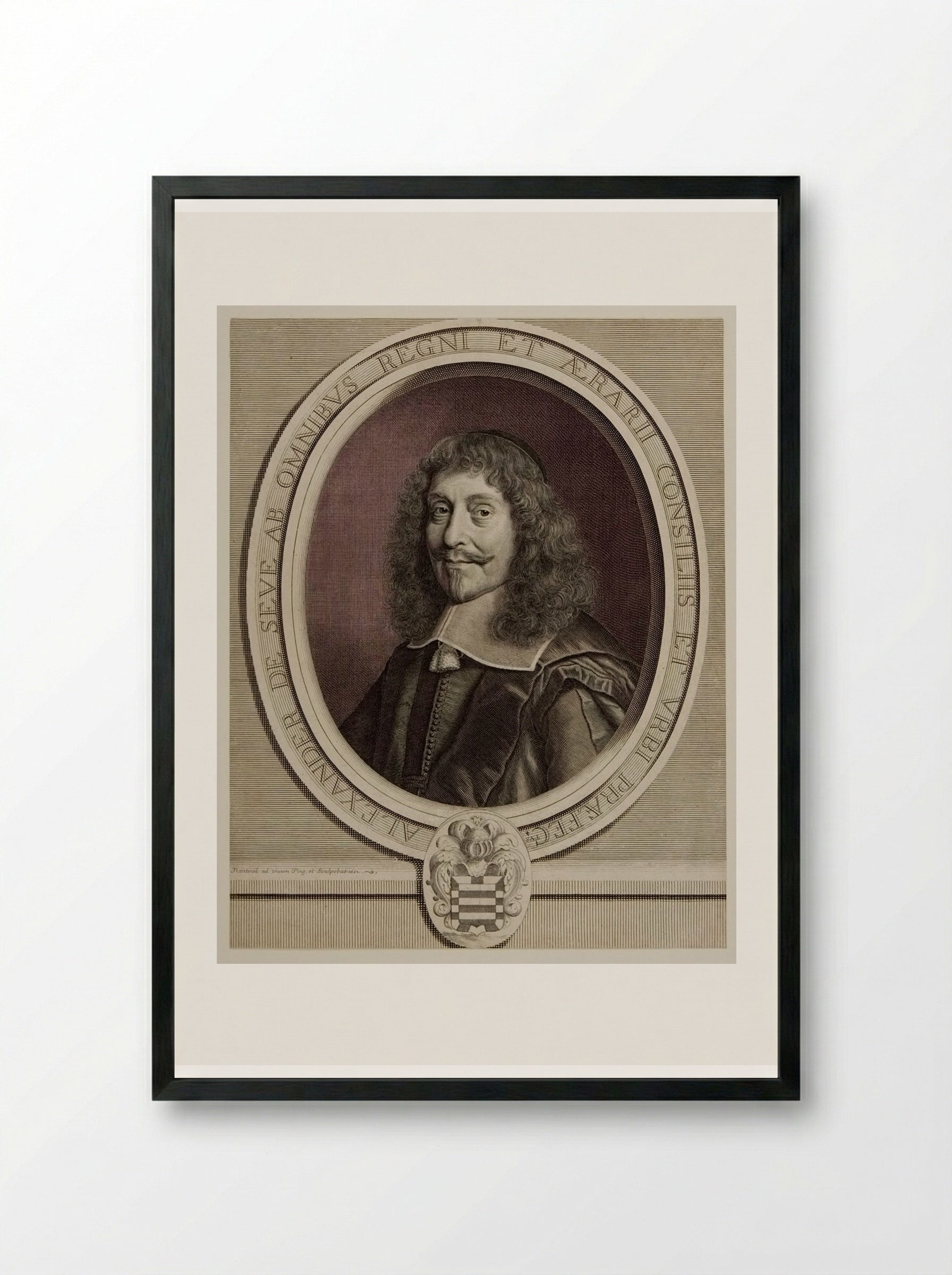 Alexandre de Sève - Robert Nanteuil - Framed Print Black
