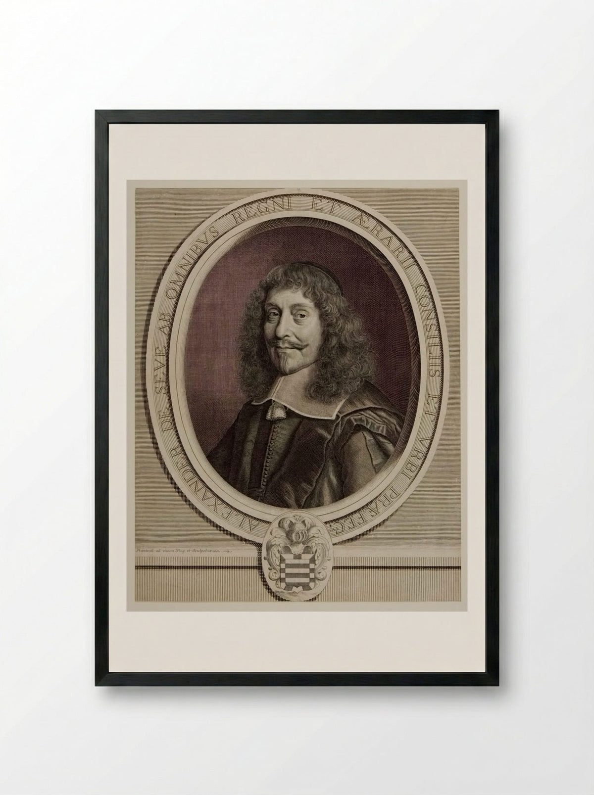 Alexandre de Sève - Robert Nanteuil - Framed Print Black