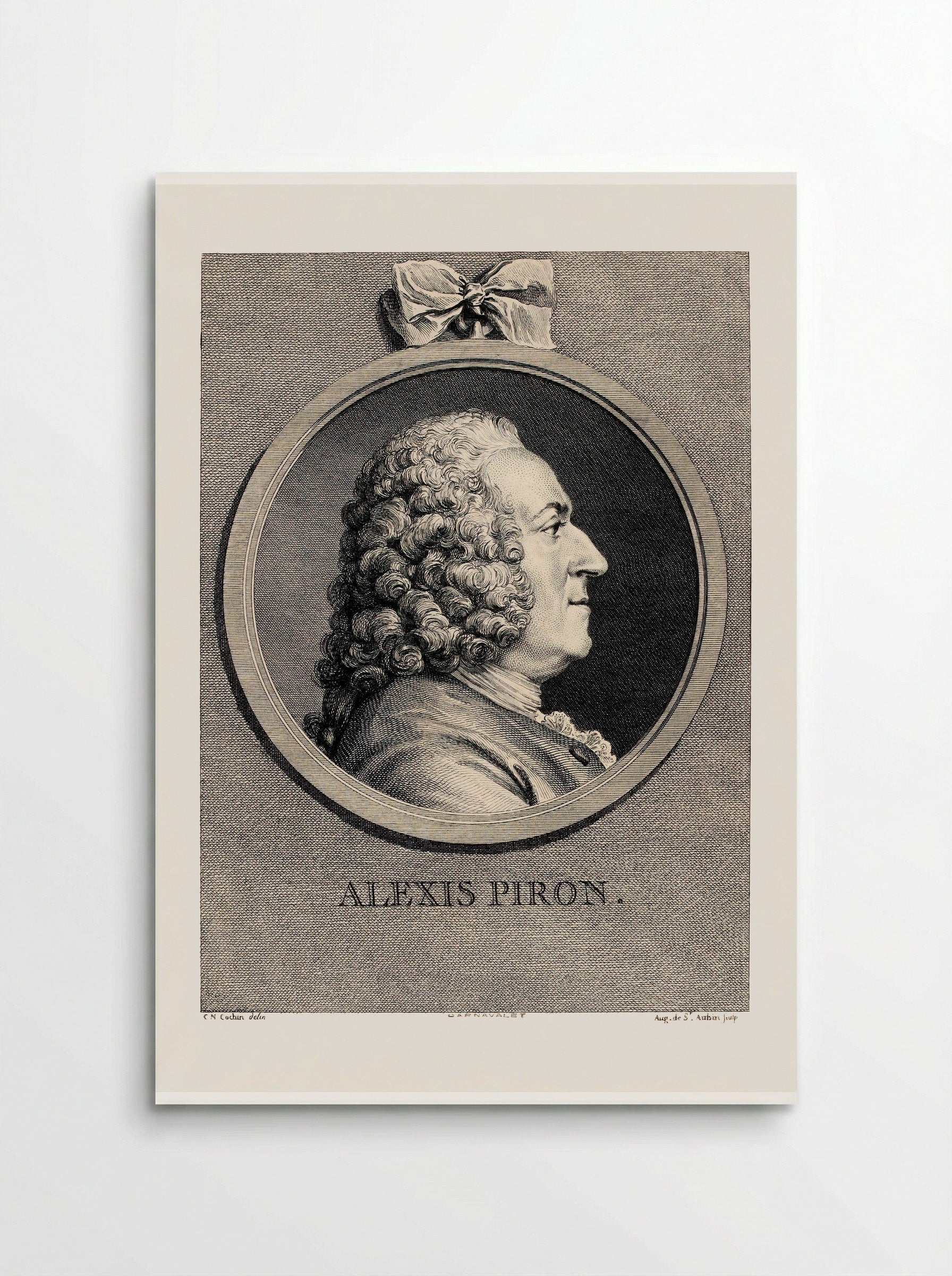 Alexis Piron - Augustin de Saint-Aubin - Poster