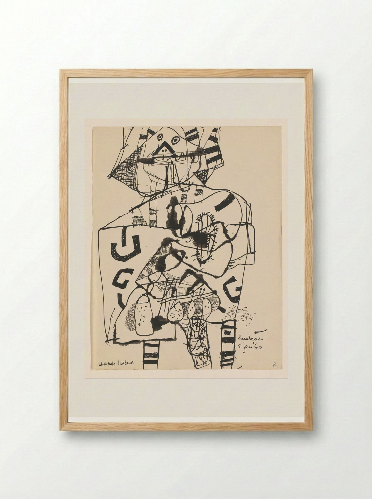 Alfabetische tartaar - Lucebert - Framed Print Wood