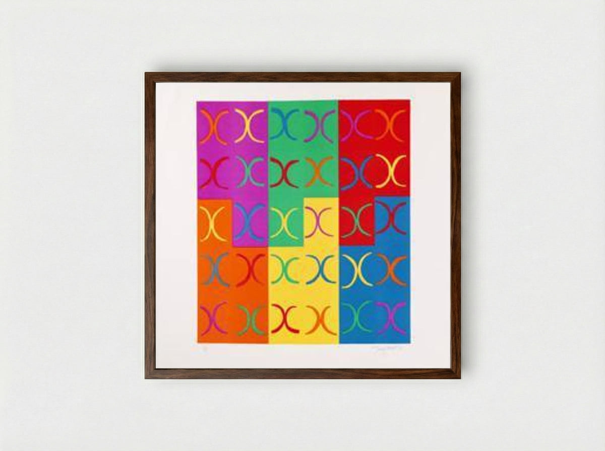 Alhambra - Terry Frost - Framed Print Dark Wood