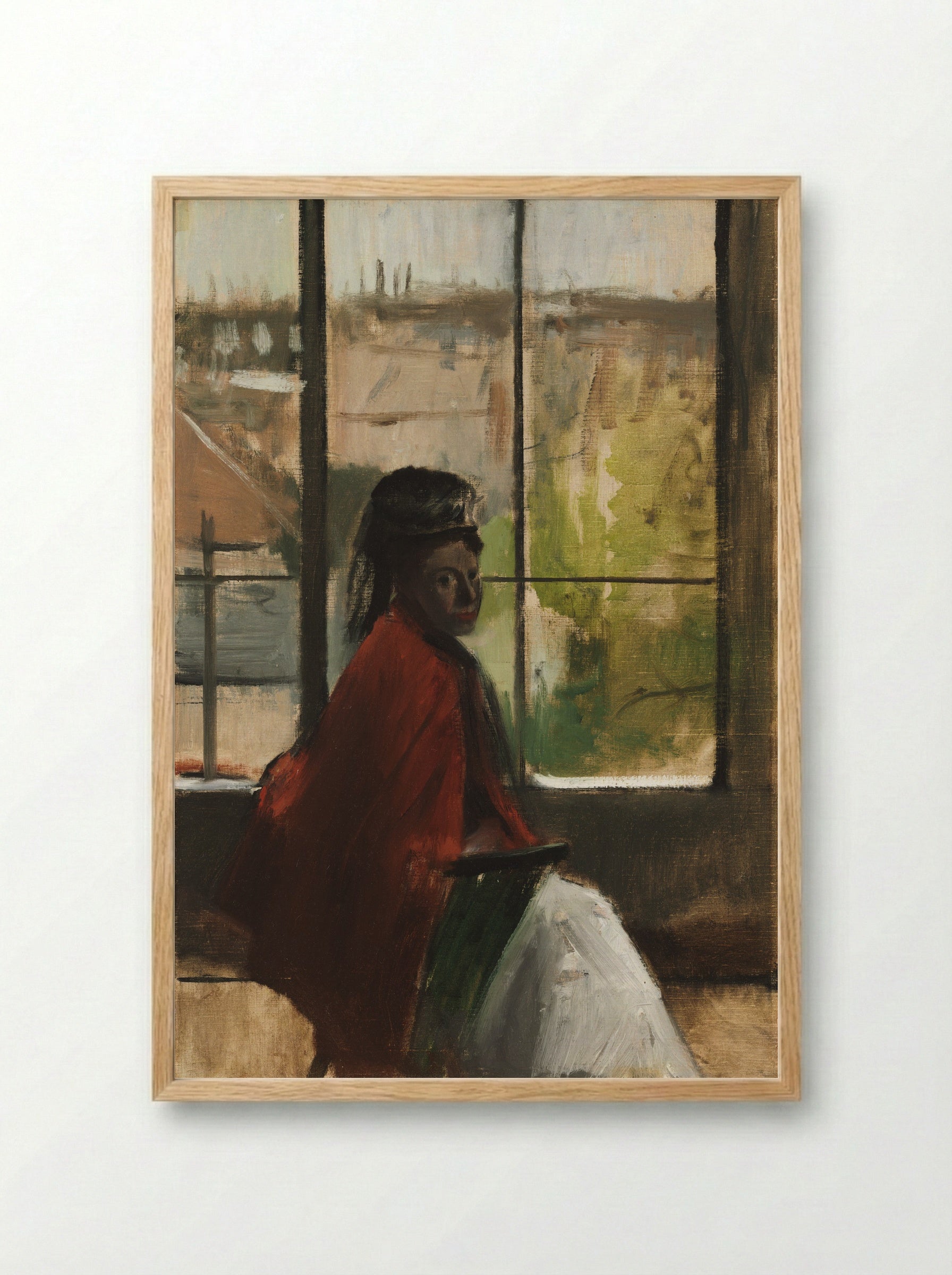 Alice Villette - Edgar Degas - Framed Print Wood