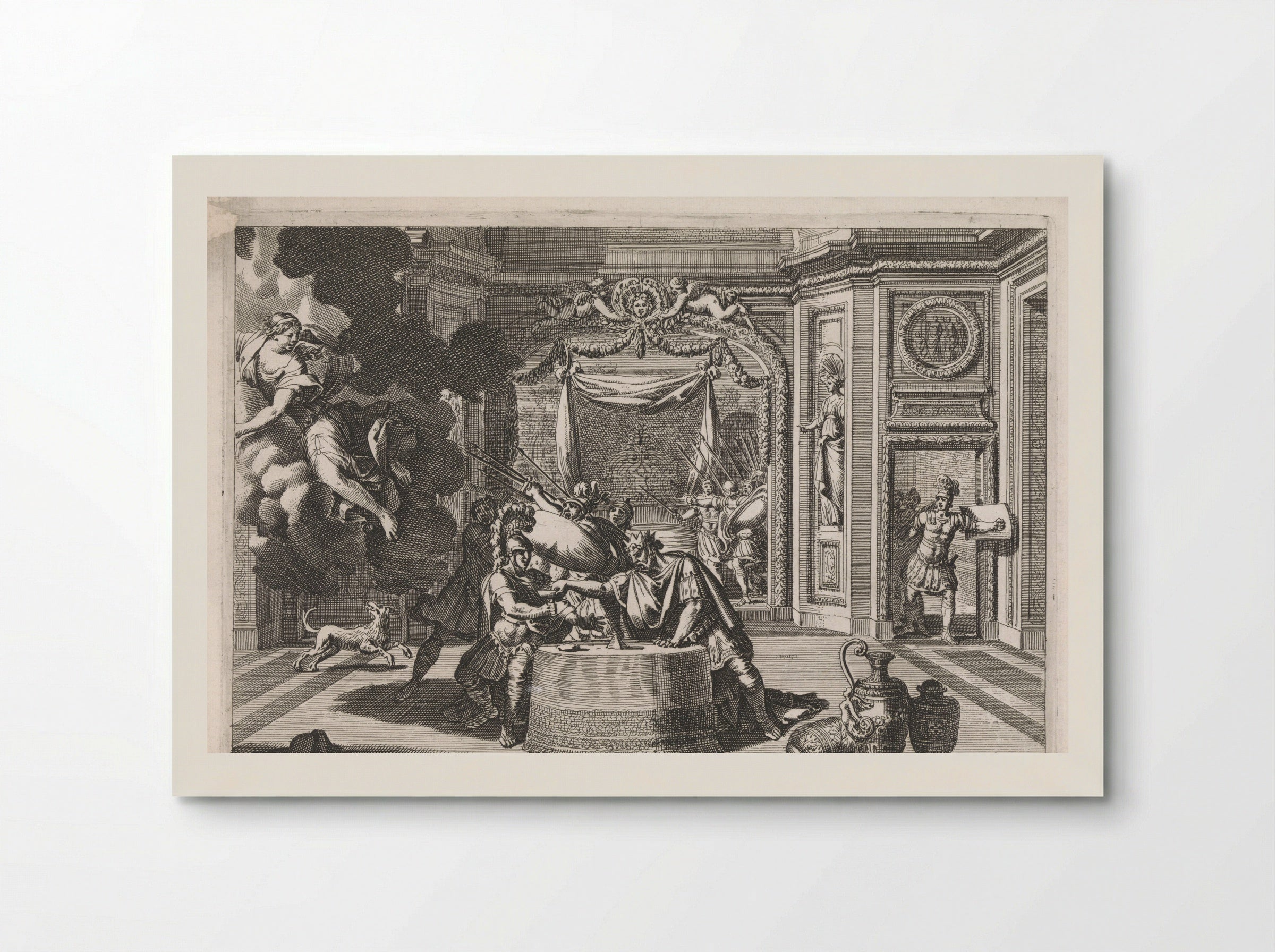 Alkoof met Aigeus en Theseus - Jean Lepautre - Poster