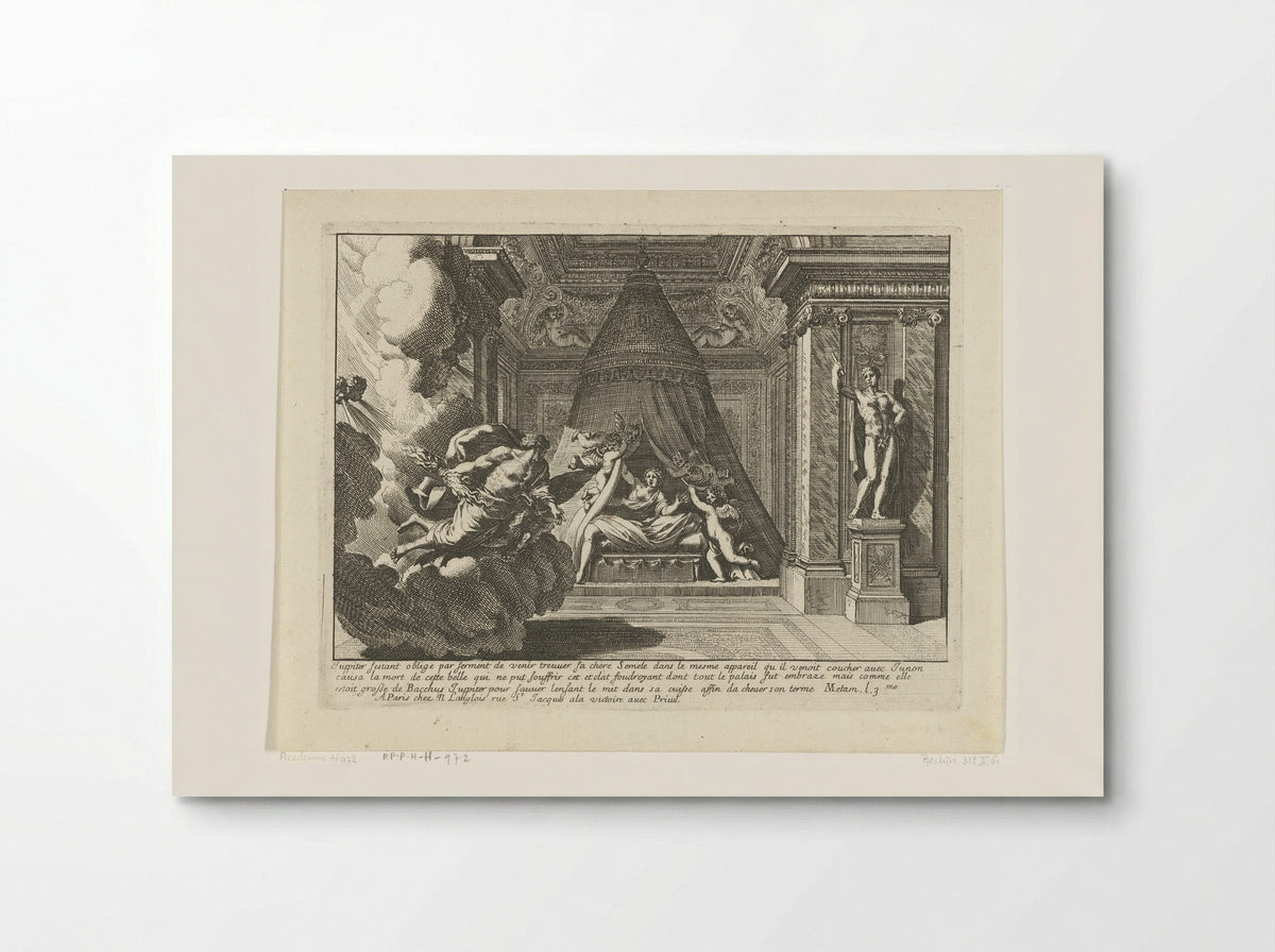 Alkoof met Jupiter en Semele - Jean Lepautre - Poster