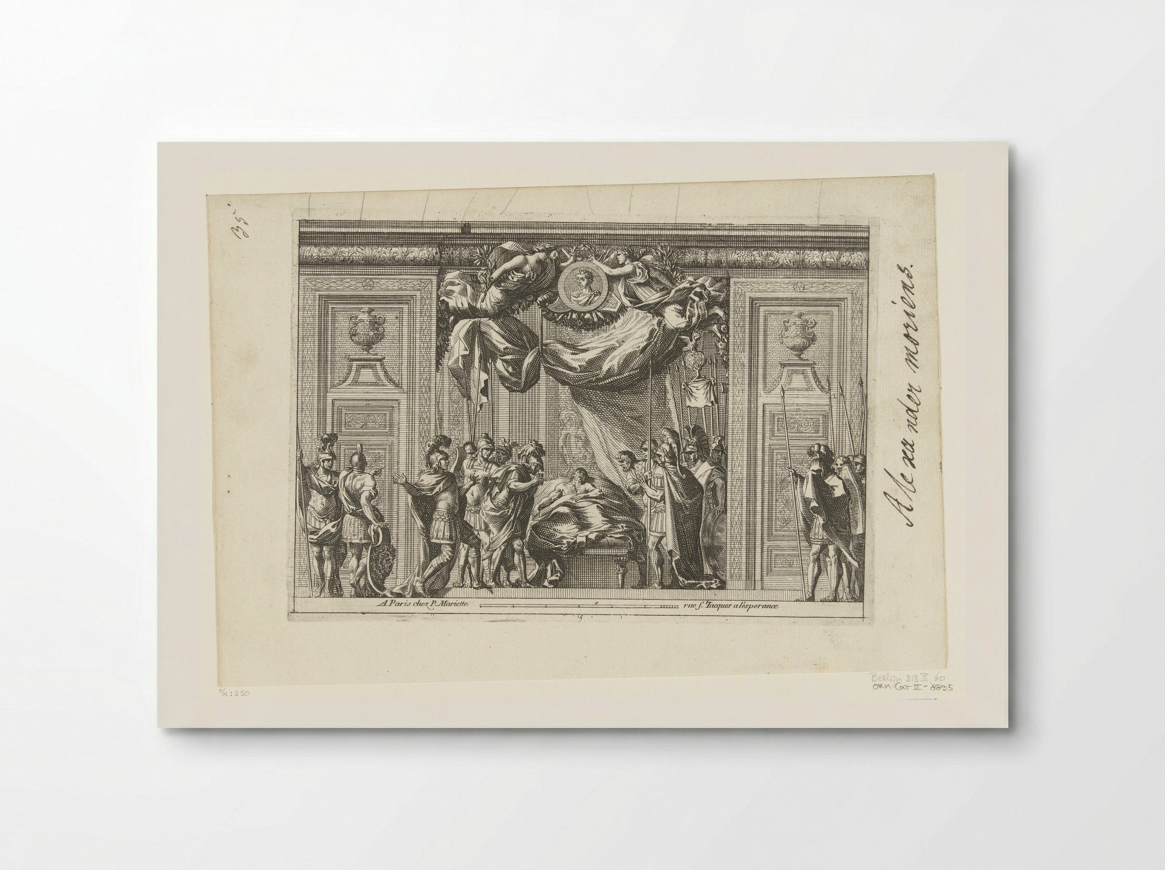 Alkoof met stervende Germanicus - Jean Lepautre - Poster