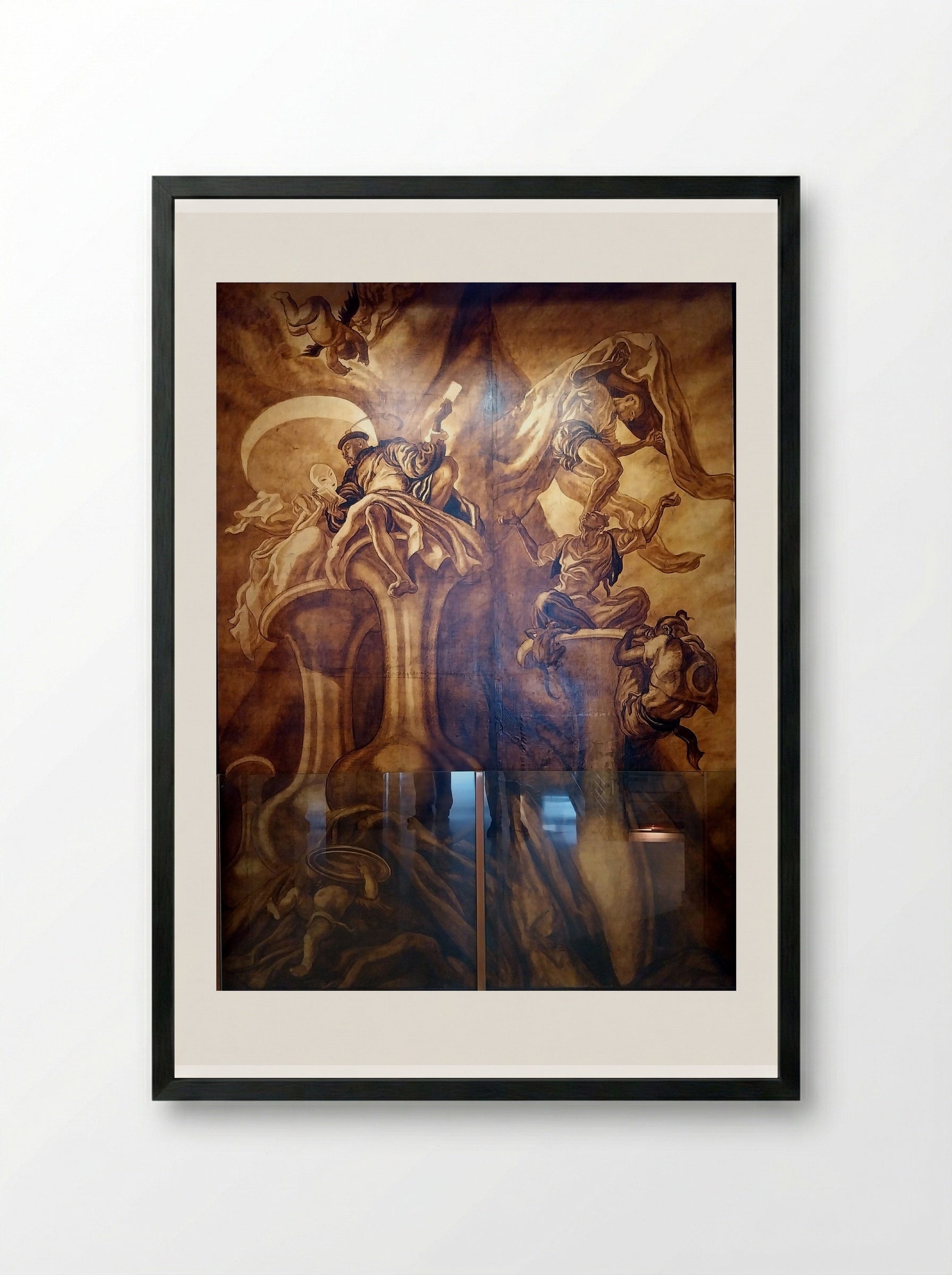 Allegorical Composition - Carlos Sáenz de Tejada - Framed Print Black