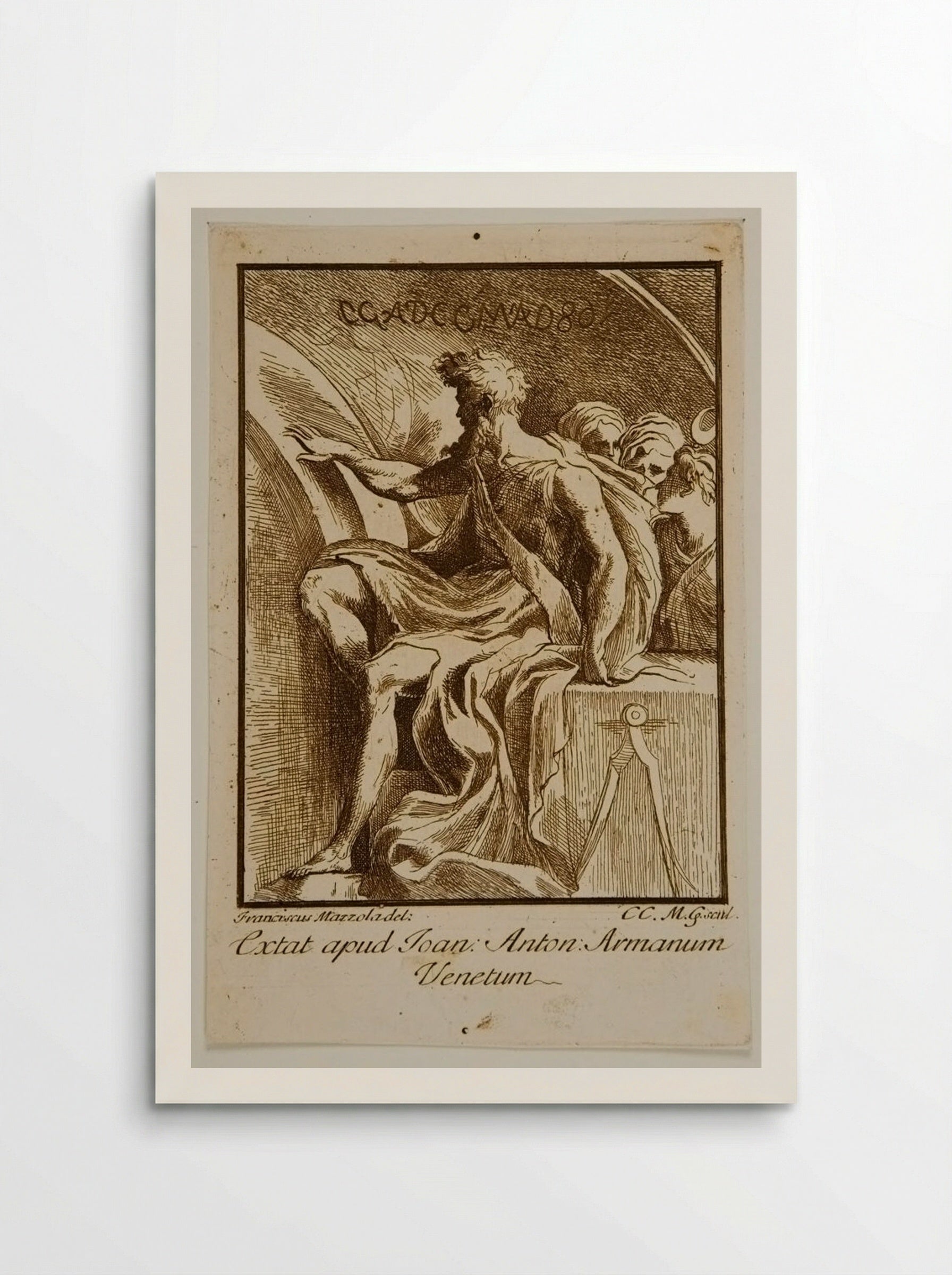 Allegorical Figure (After Parmigianino) - Cesare Massimiliano Gini - Poster