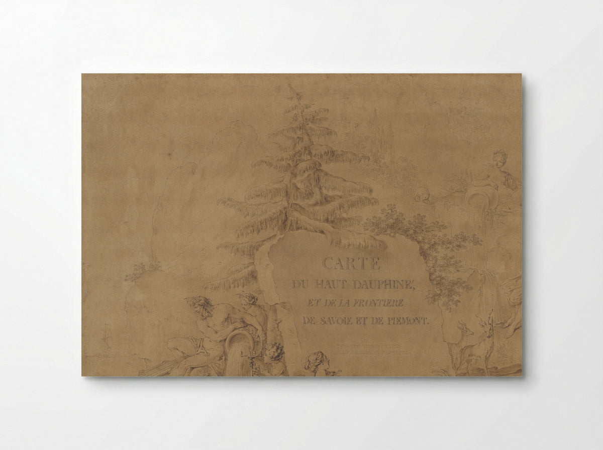 Allegorical Figures, River Gods and Goddesses - Hubert François Gravelot - Poster