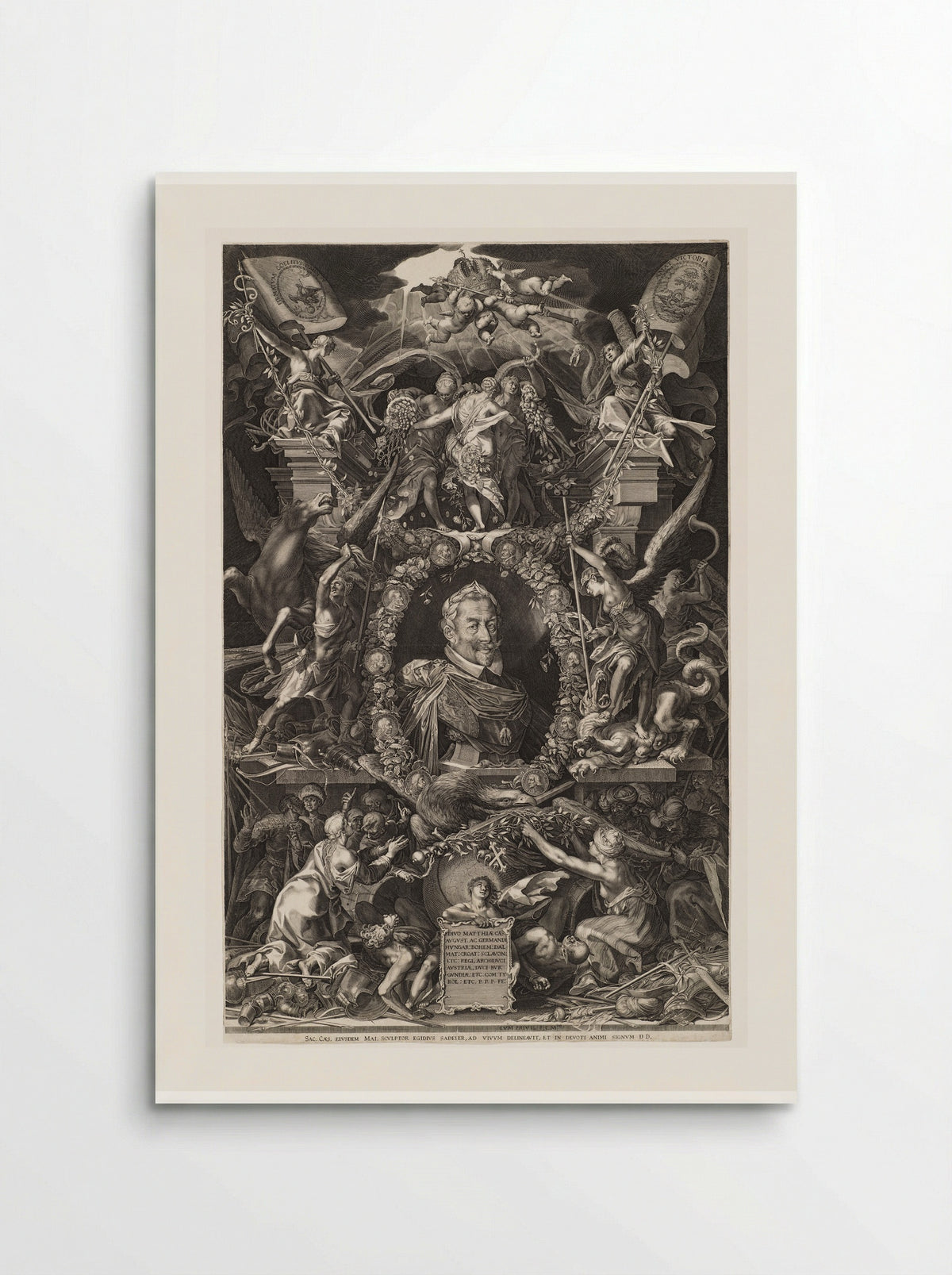 Allegorical Portrait of the Hapsburg Emperor Matthias - Aegidius Sadeler II - Poster