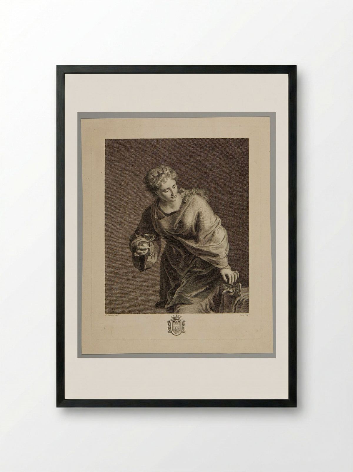 Allegorical Subject - Christophe Guérin - Framed Print Black