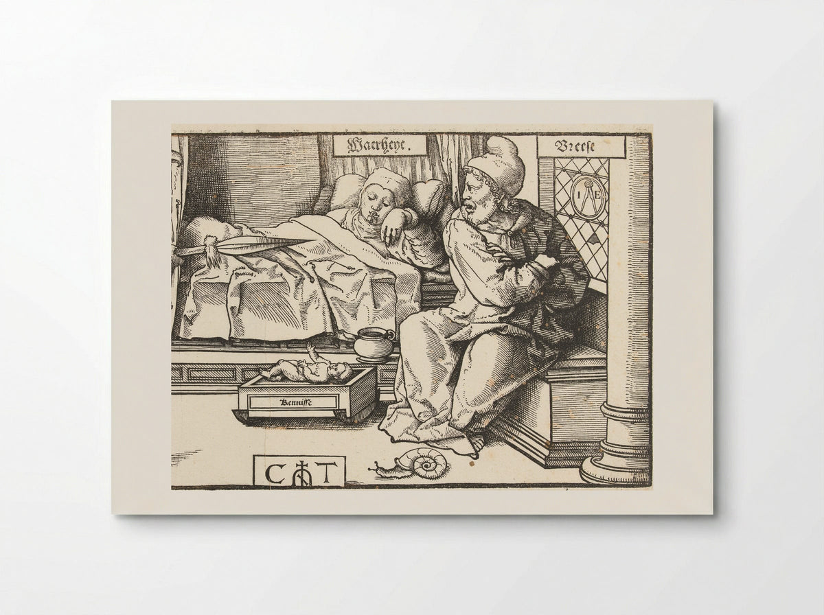 Allegorie met Waarheid, Kennis, Haat en Vrees - Jan Ewoutsz. - Poster