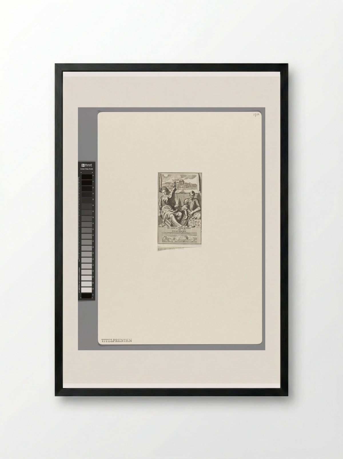 Allegorie op bloei en verval van Stavoren - Pieter van den Berge - Framed Print Black