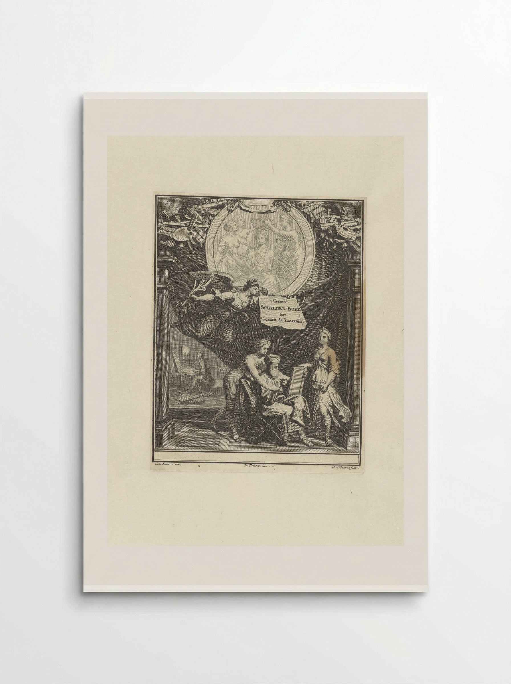 Allegorie op de Schilderkunst - Gerard de Lairesse - Poster