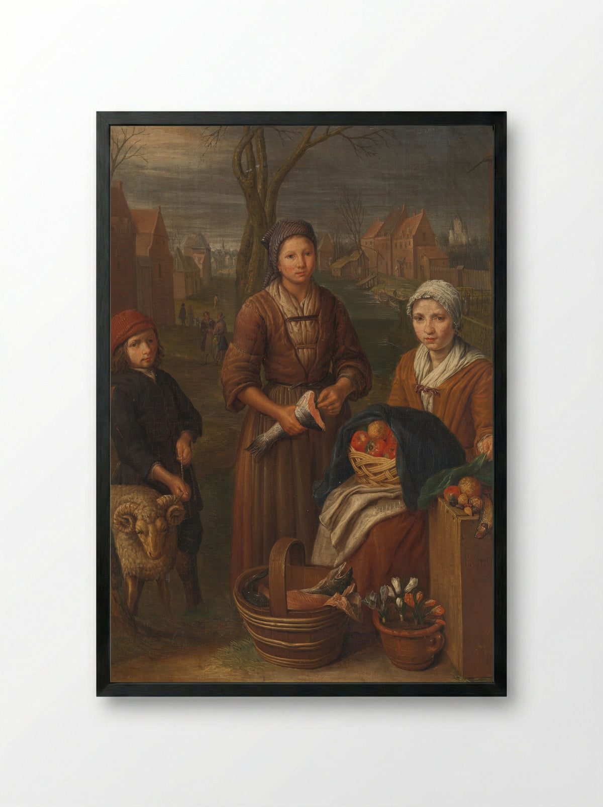 Allegorie op de maand maart - Peeter Snijers - Framed Print Black
