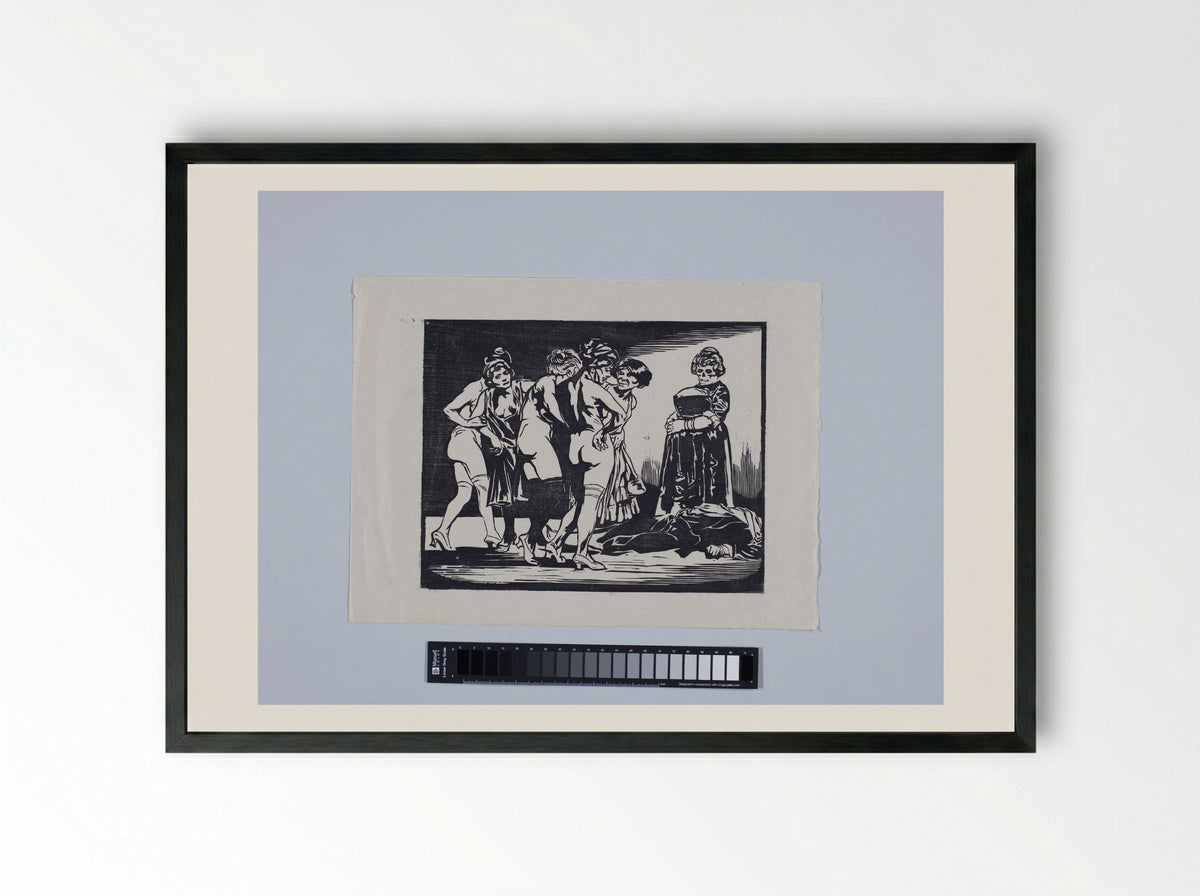 Allegorie op de onkuisheid - Johannes Josephus Aarts - Framed Print Black