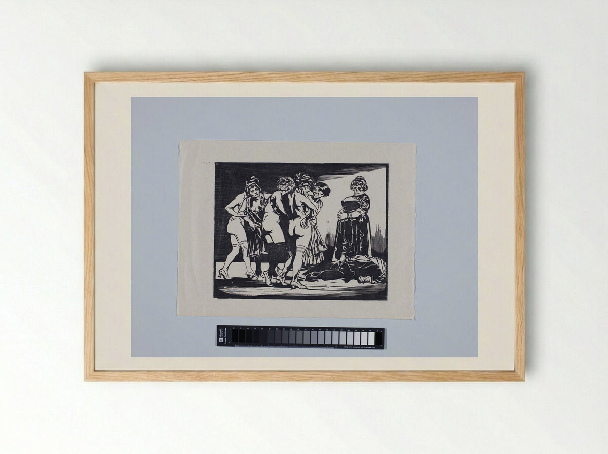 Allegorie op de onkuisheid - Johannes Josephus Aarts - Framed Print Wood