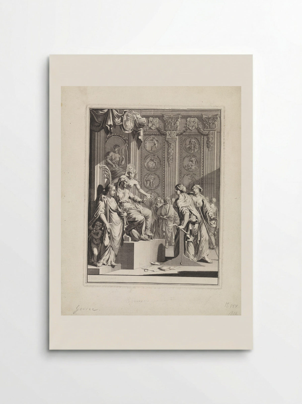 Allegorie op de rechtsprocedure - Jan Goeree - Poster