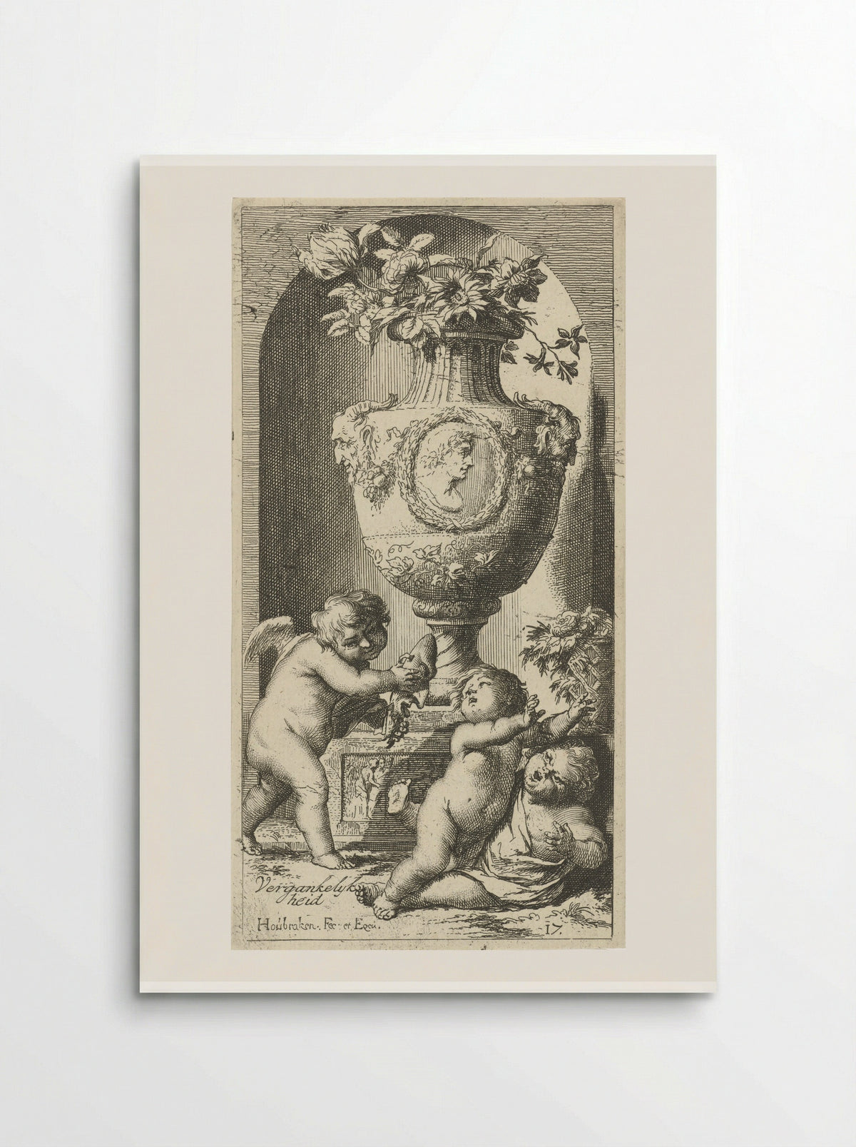 Allegorie op de vergankelijkheid - Leonard Schenk - Poster