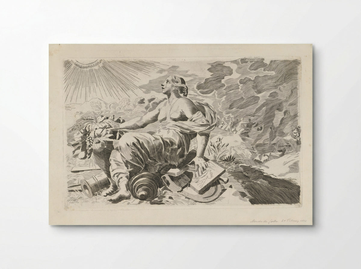 Allegorie op de voorspoed van een kardinaal - Samuel Henri Mendes da Costa - Poster