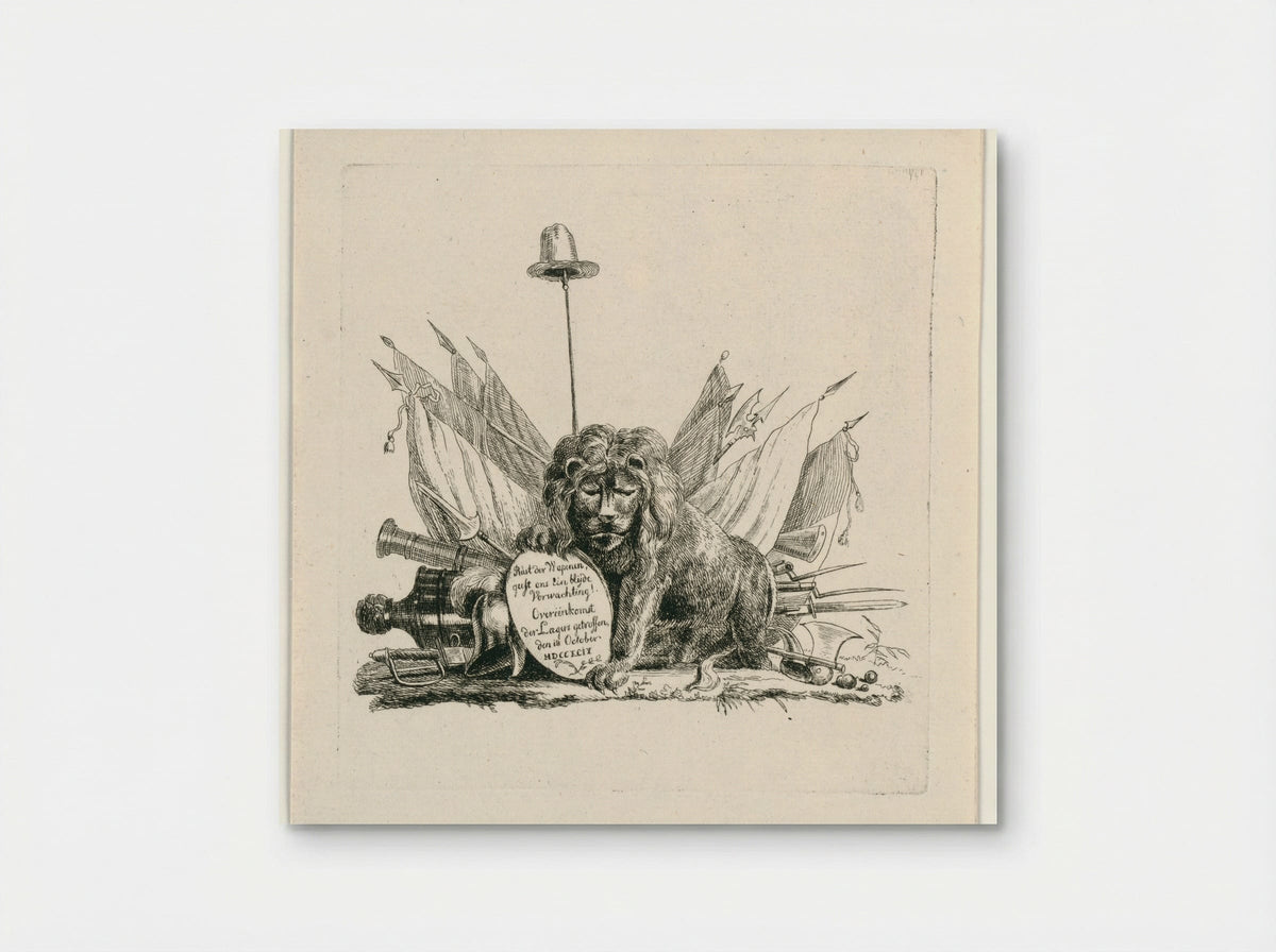 Allegorie op de wapenstilstand van 18 oktober 1794 - Pieter Gerardus van Os - Poster