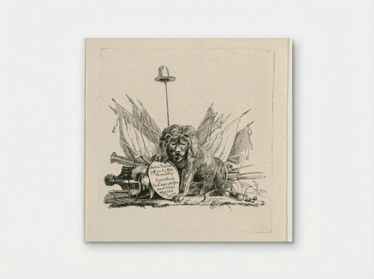 Allegorie op de wapenstilstand van 18 oktober 1794 - Pieter Gerardus van Os - Poster