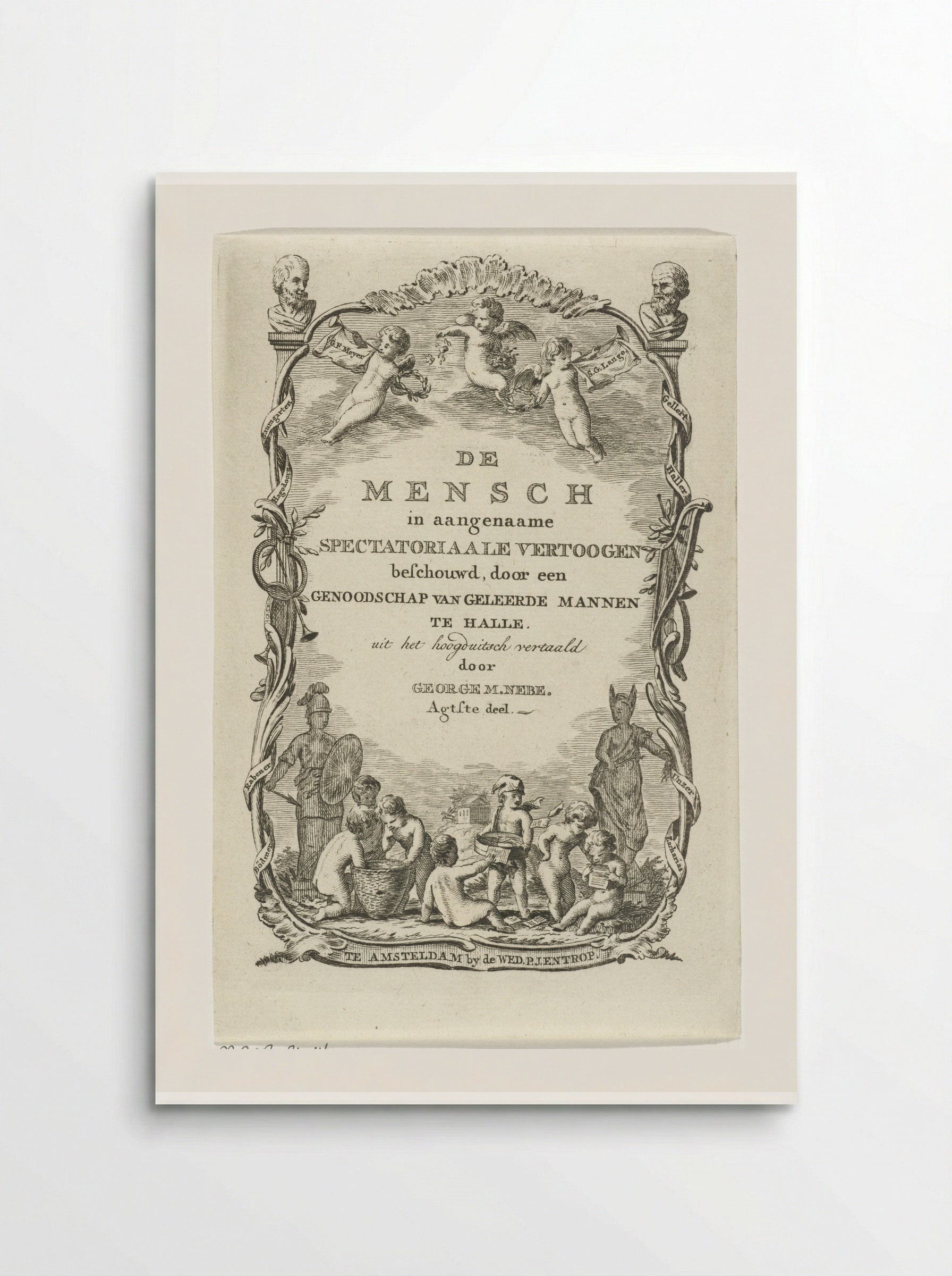 Allegorie op de wijsheid en de kunsten - Cornelis van Noorde - Poster