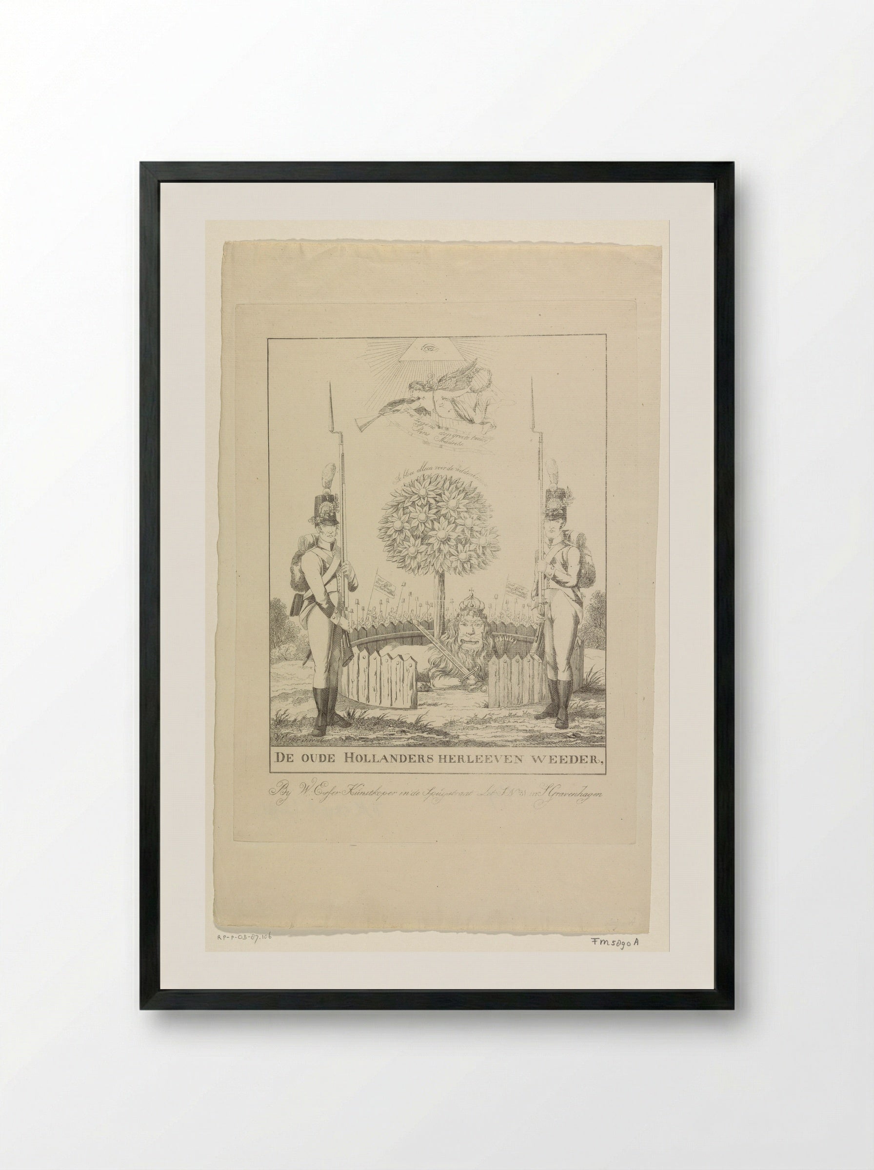 Allegorie op het herstel van Nederland - Wijnand Esser - Framed Print Black