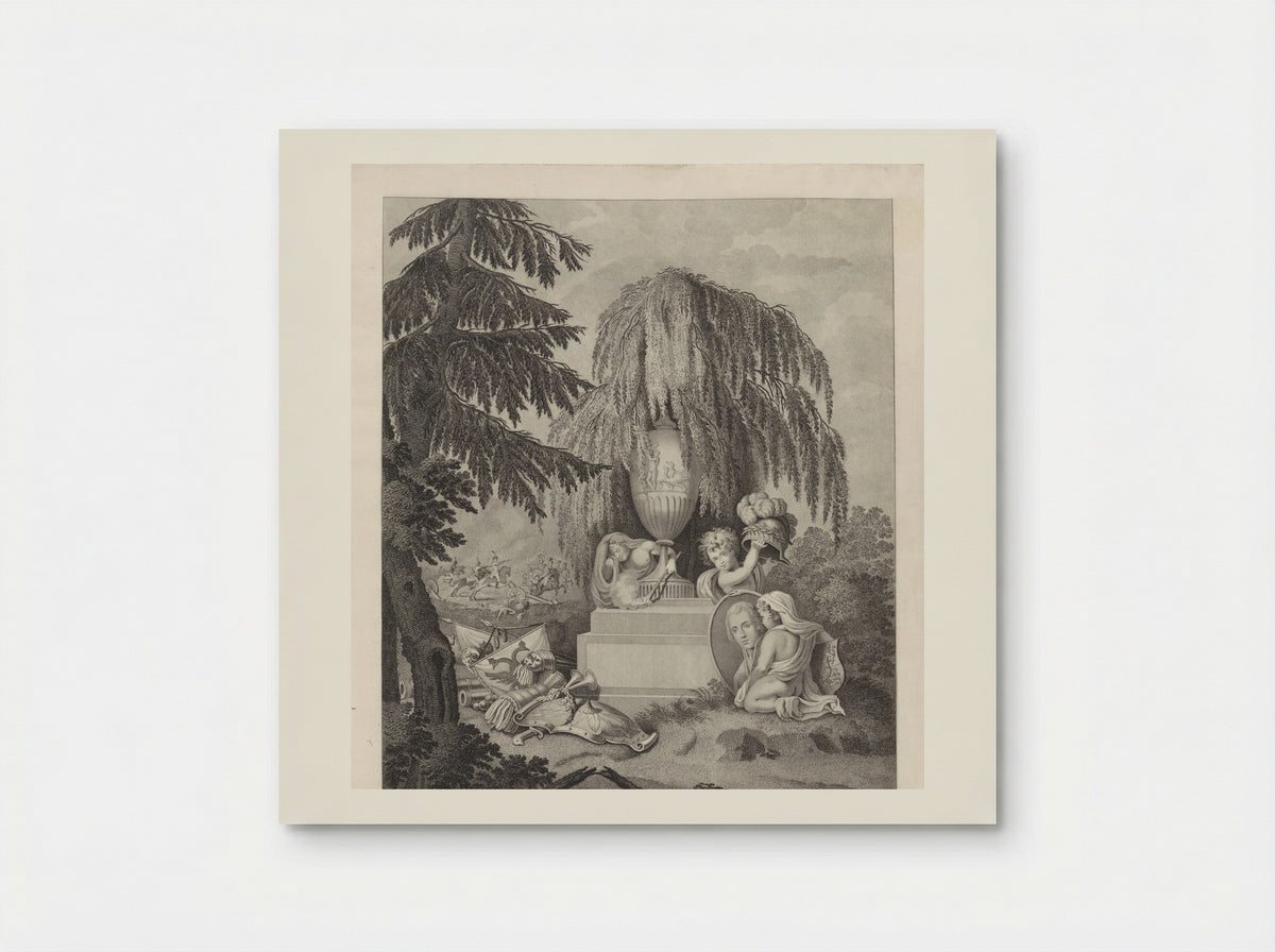 Allegorisch gedenkteken voor Willem George Frederik, prins van Oranje-Nassau - Jacobus Wijsman - Poster