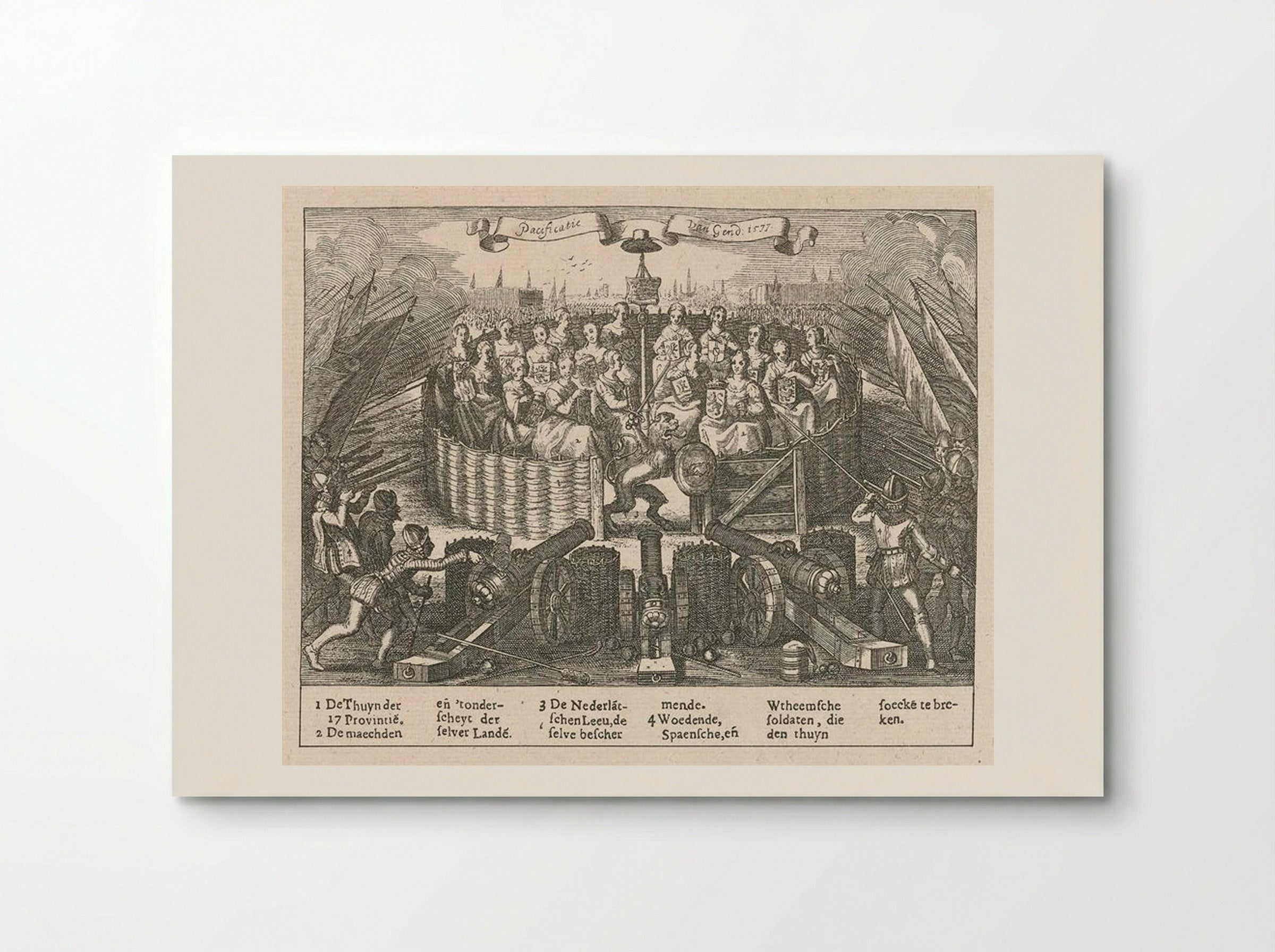 Allegory depicting the Pacification of Ghent - Adriaen van de Venne - Poster