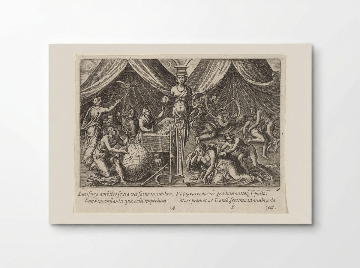 Allegory of Ambition and Sloth - Philips Galle - Poster