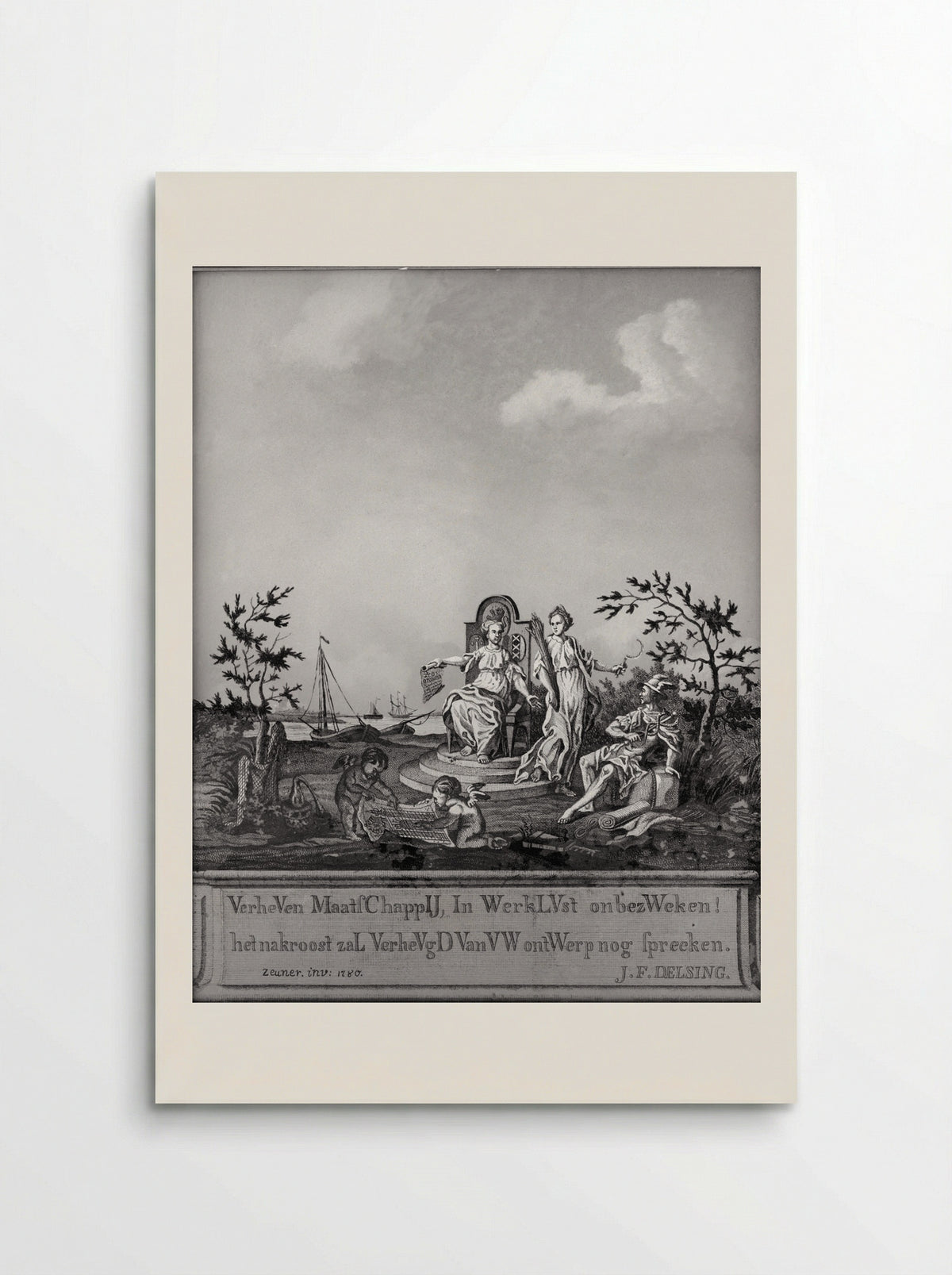 Allegory of Commerce and Industry - Jonas Zeuner - Poster