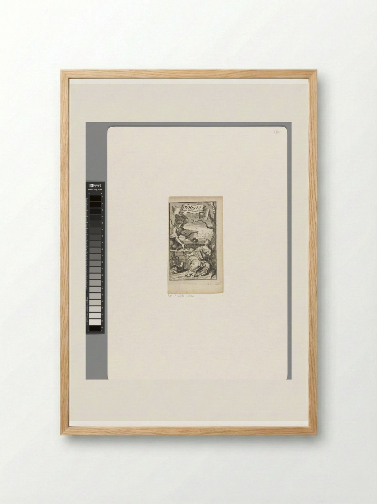 Allegory of Father Time and History - Pieter van den Berge - Framed Print Wood