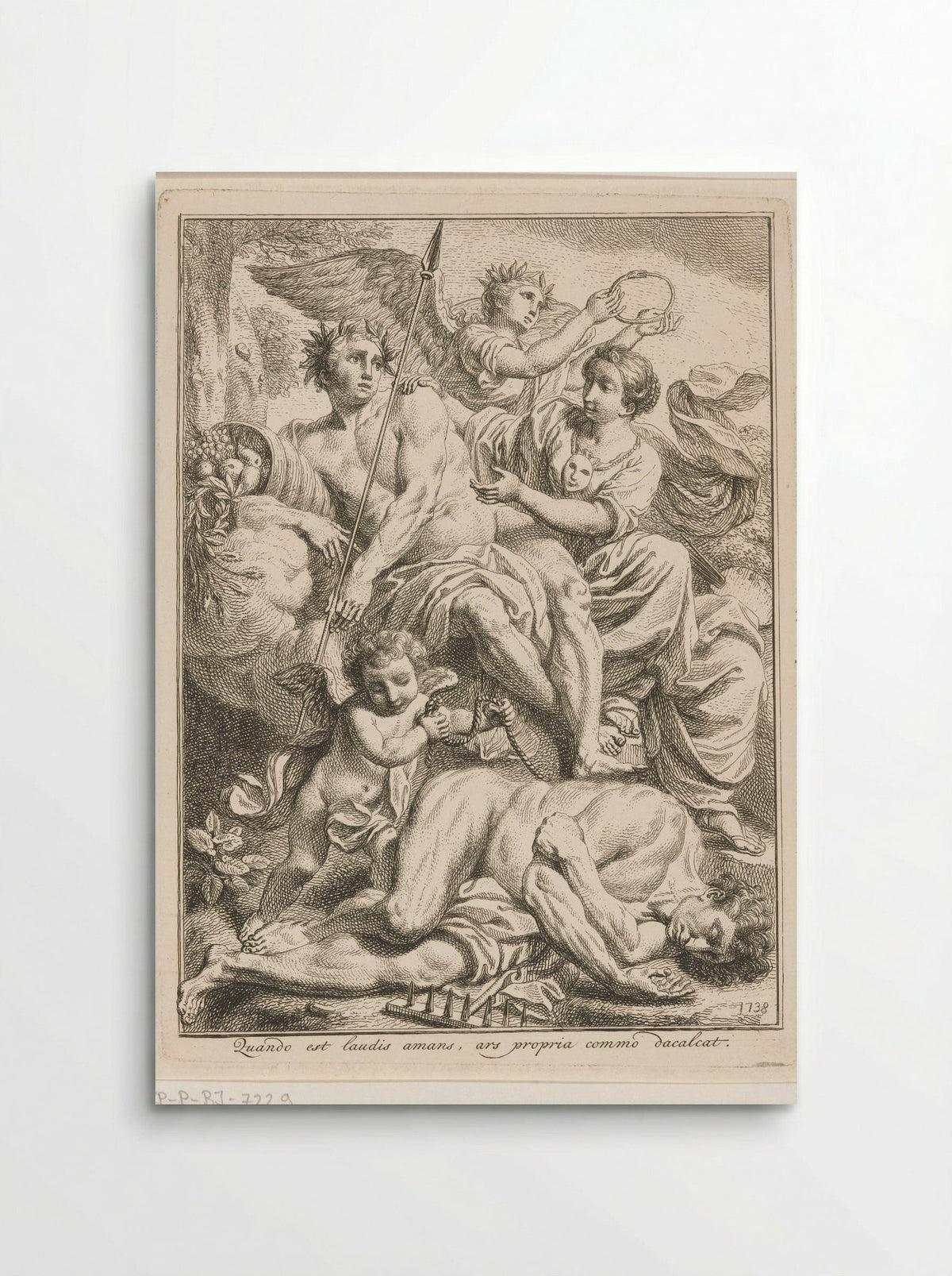 Allegory of Painting Crowned by Eternity - Louis Fabritius Dubourg - Poster