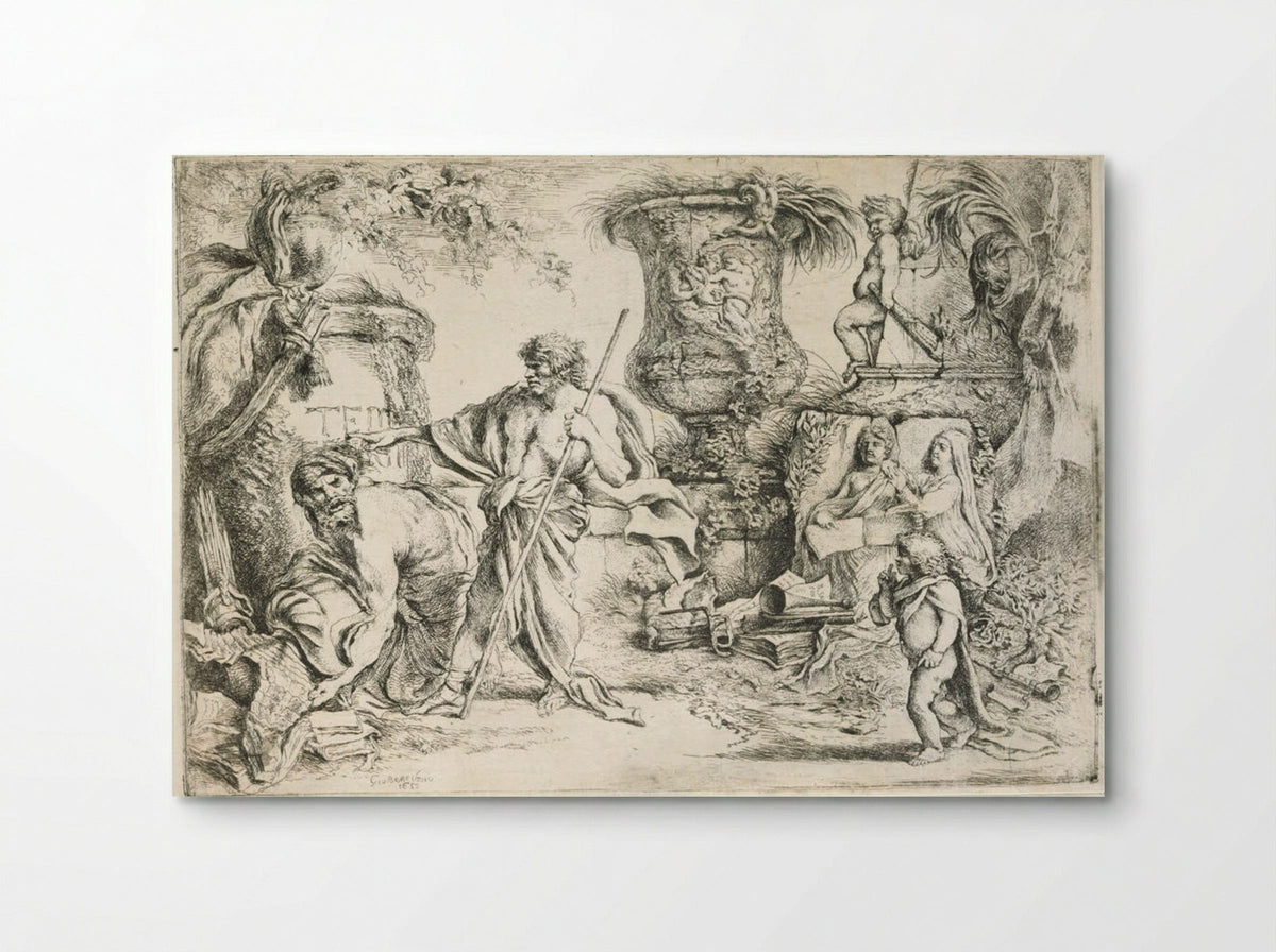 Allegory of Transience - Giovanni Benedetto Castiglione - Poster