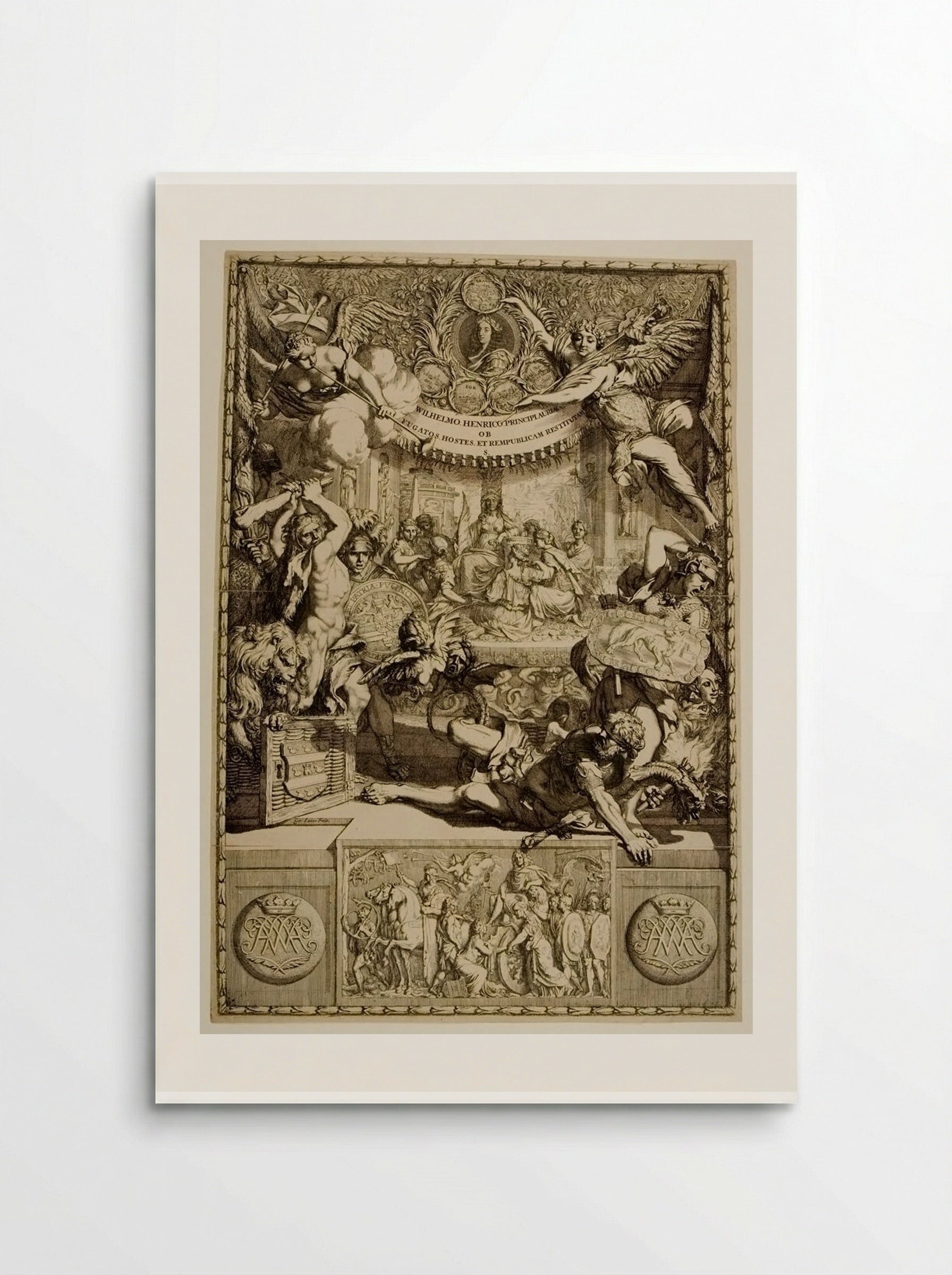 Allegory on the Glory of Willem III, Prince of Orange - Gérard de Lairesse - Poster