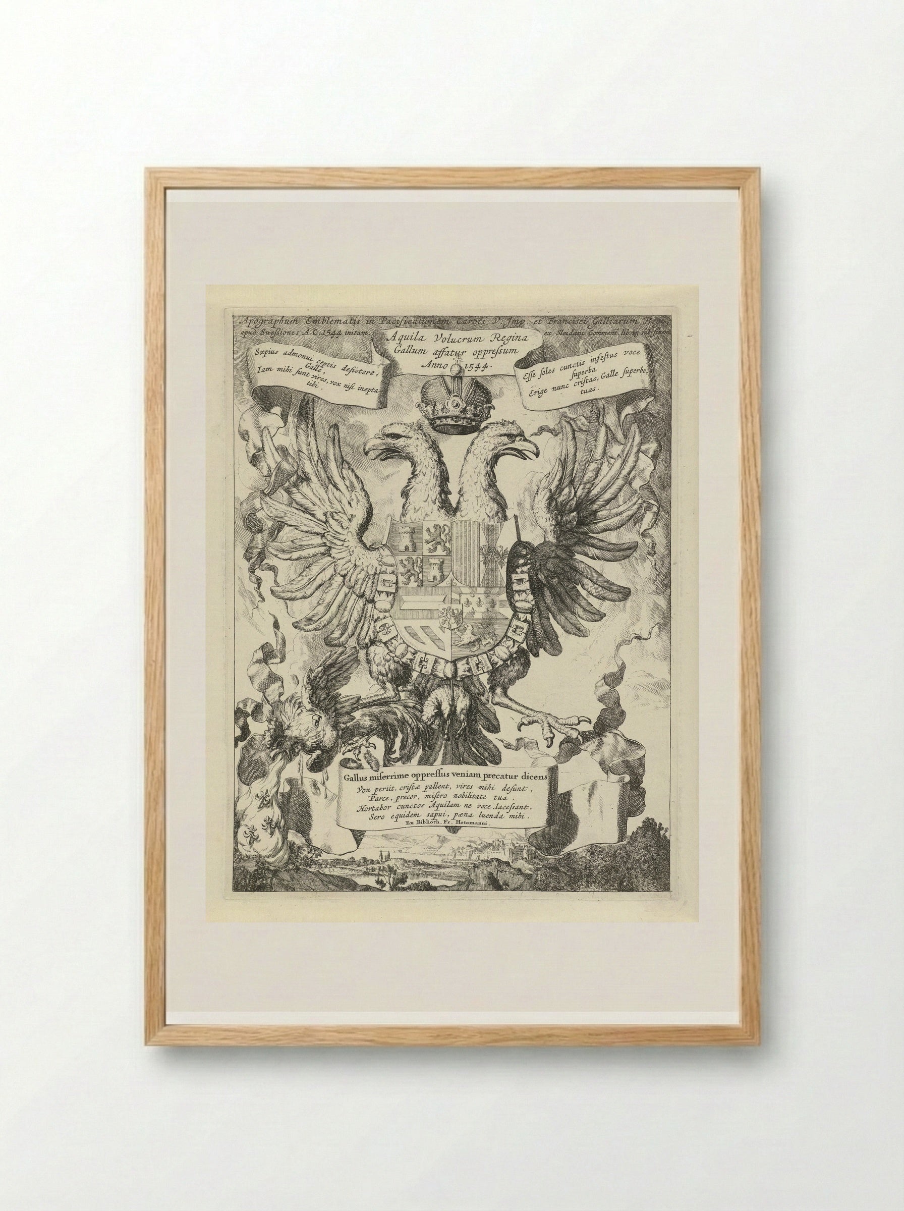 Allegory on the Peace of Crépy - Gerard de Lairesse - Framed Print Wood