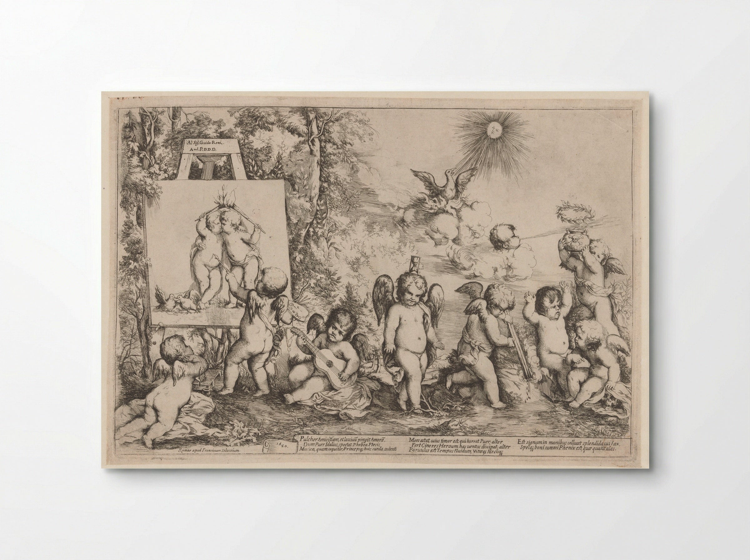 Allegory with Putti - Giovanni Andrea Podestà - Poster