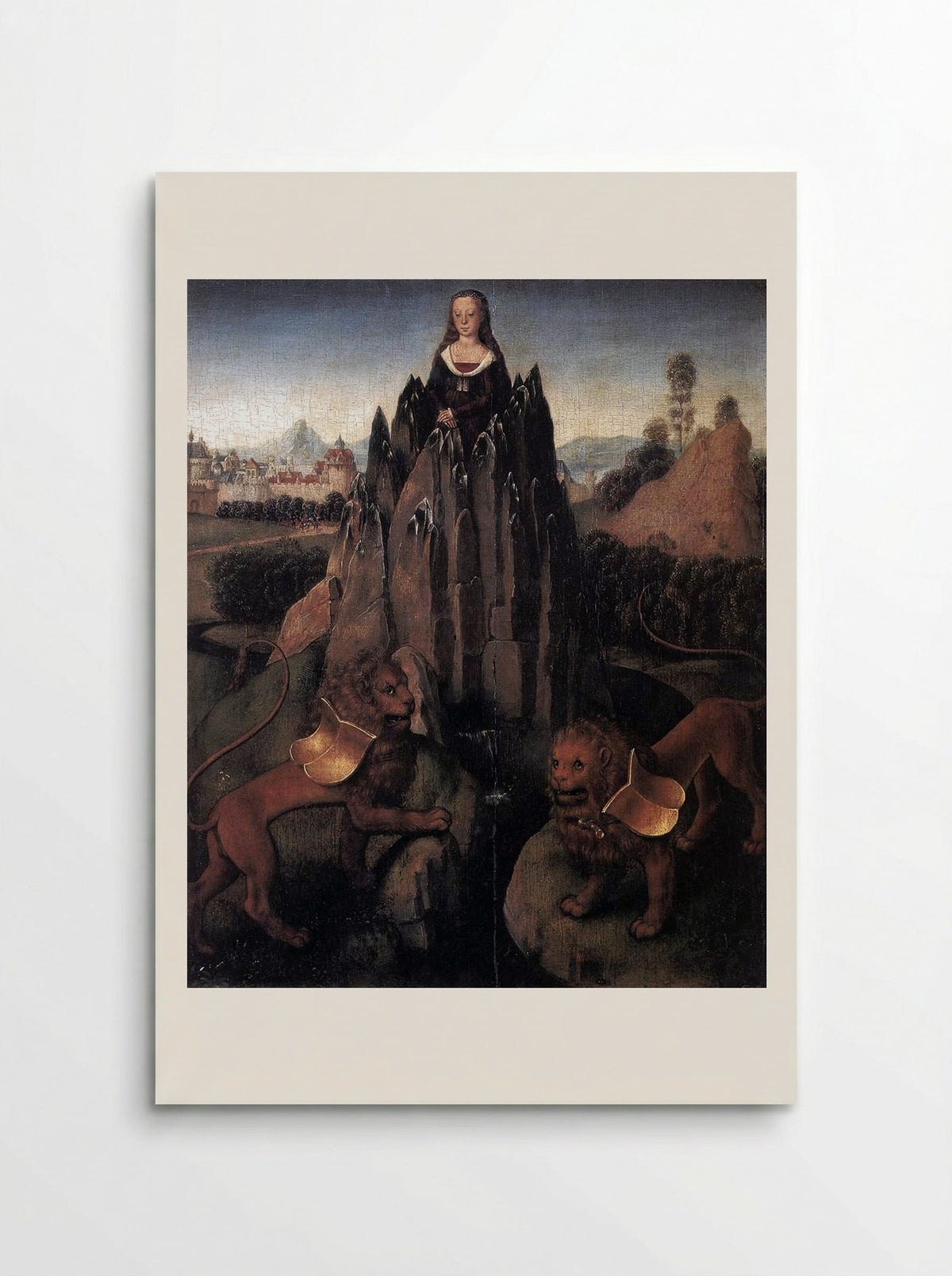 Allegory with a Virgin - Hans Memling - Poster