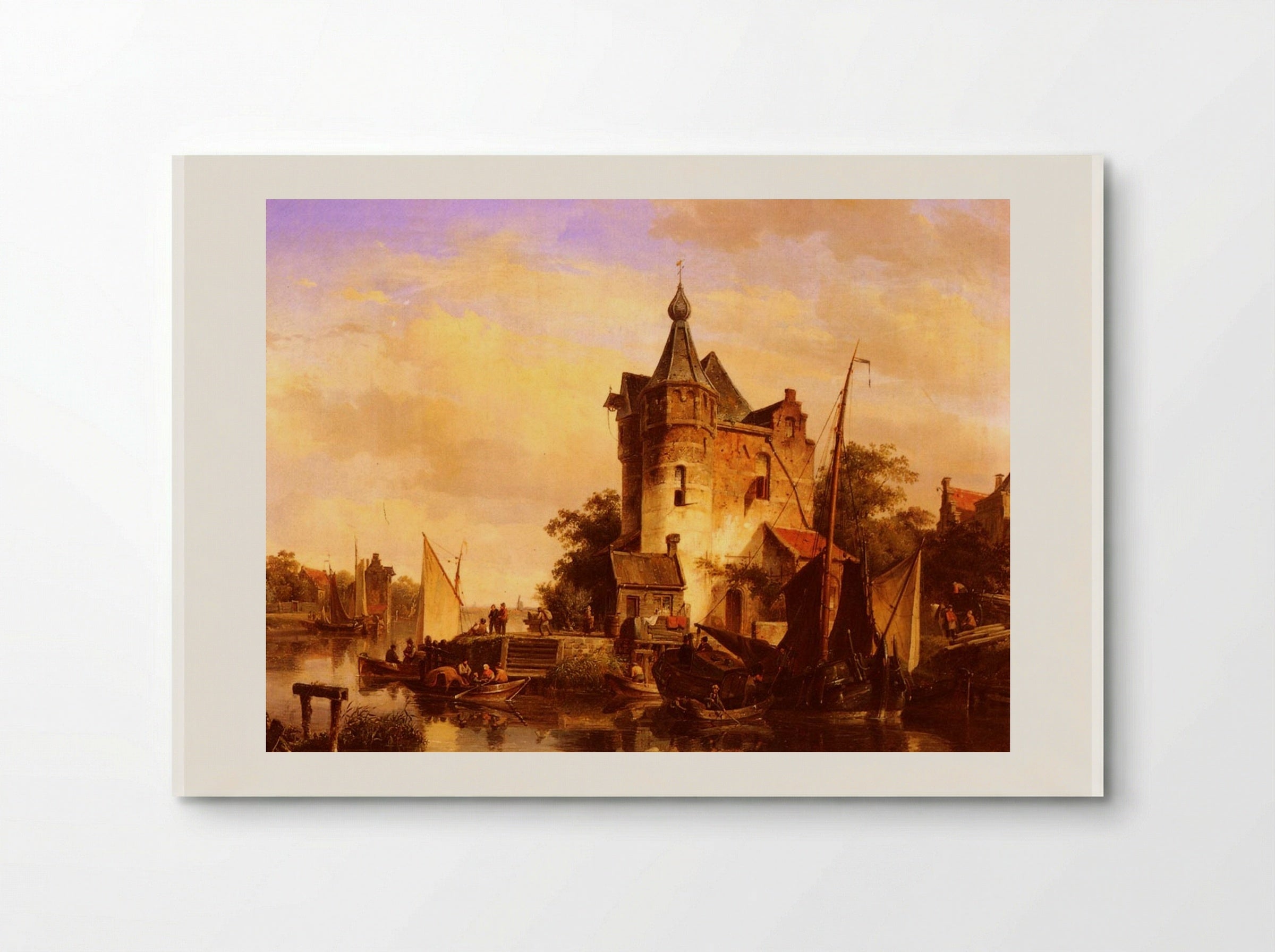 Along The Canal - Cornelis Springer - Poster