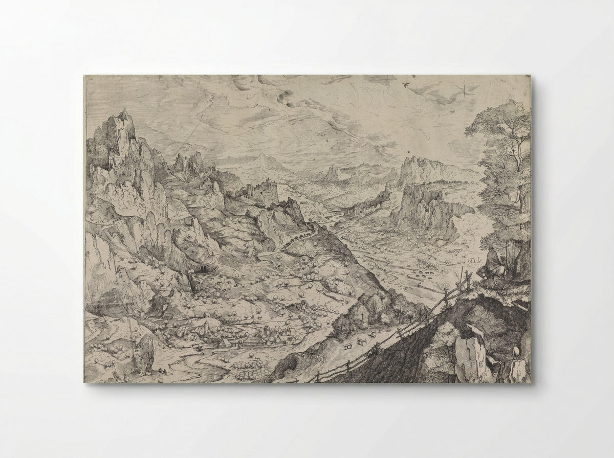 Alpenlandschap - Johannes van Doetechum - Poster