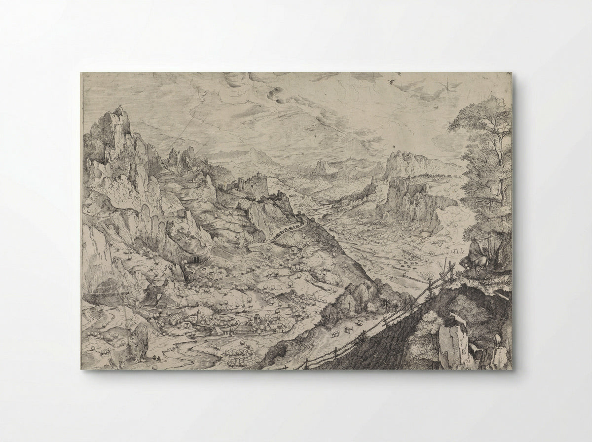 Alpenlandschap - Johannes van Doetechum - Poster
