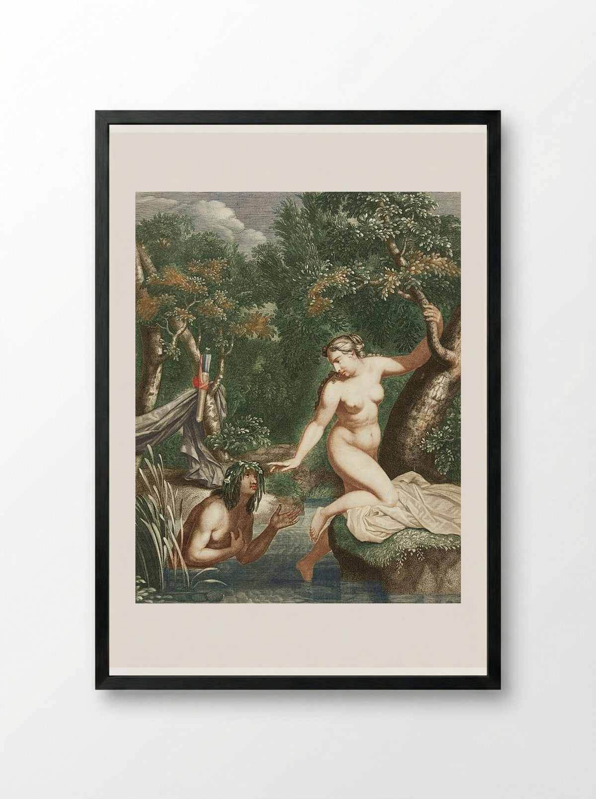 Alphëus and Arethusa - Abraham Bloteling - Framed Print Black
