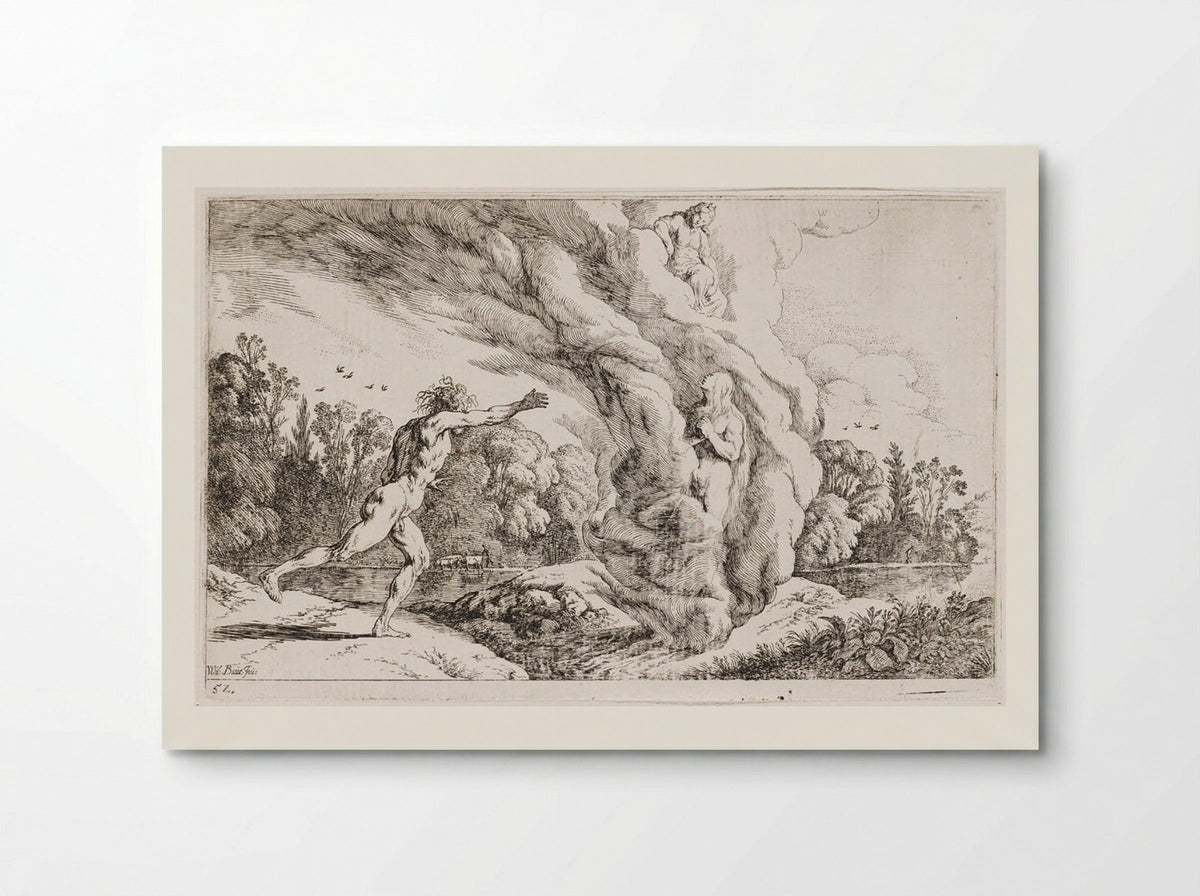 Alpheus Pursues Arethusa - Johann Wilhelm Baur - Poster